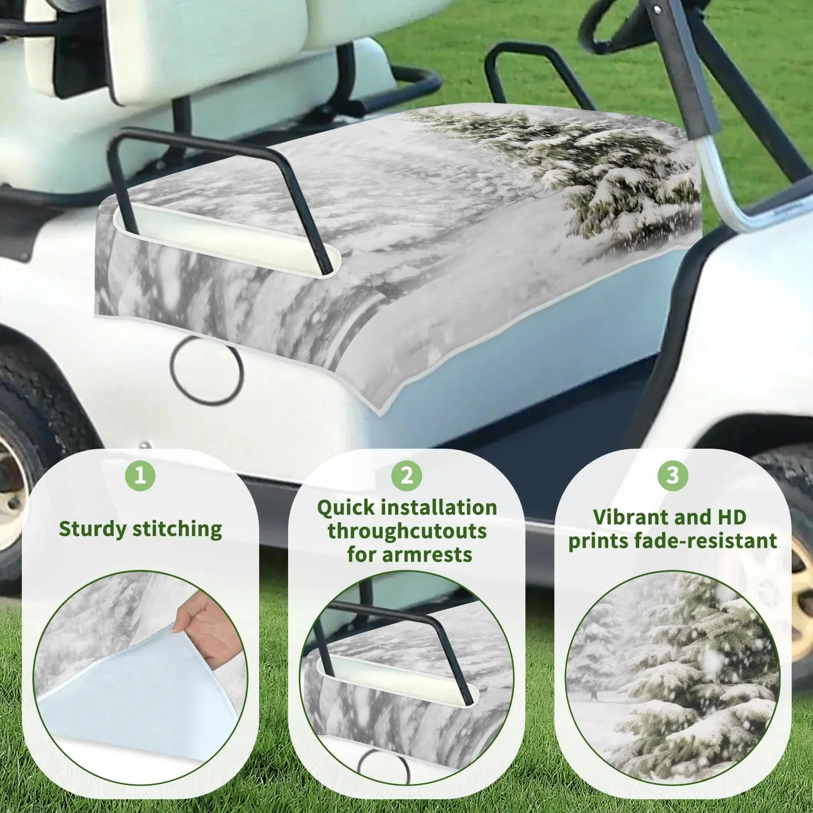 Tiveruda Golf Cart Seat Cover Blanket, 51 x 31 in image 3