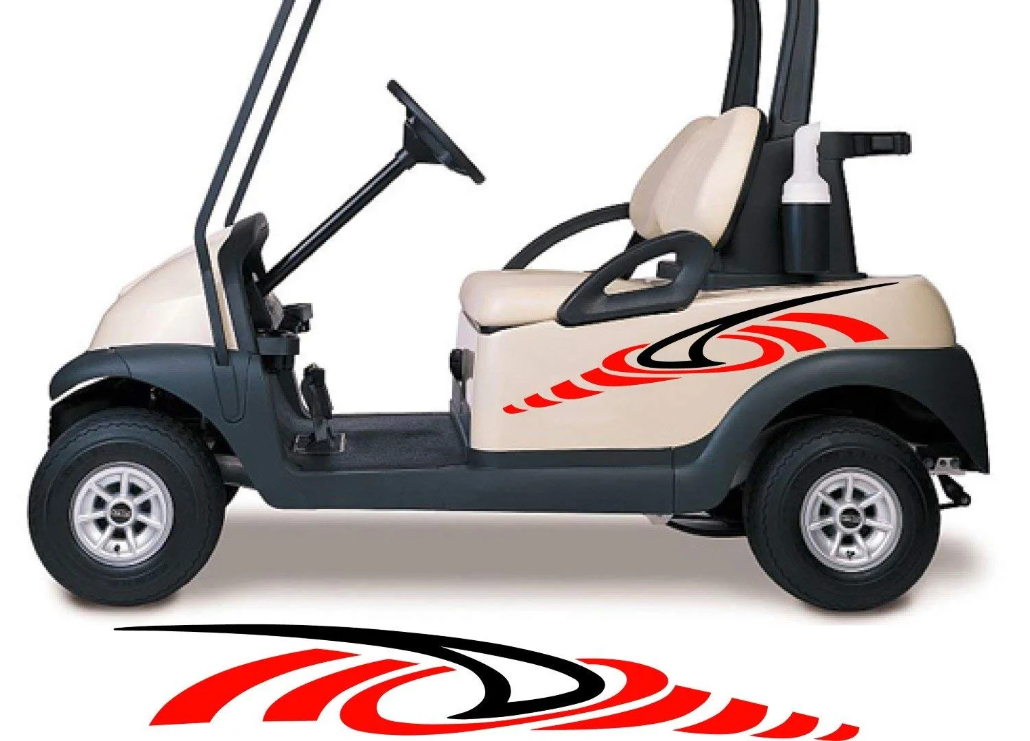 StickerChef GCA1228 Two-Color Golf Cart Decal