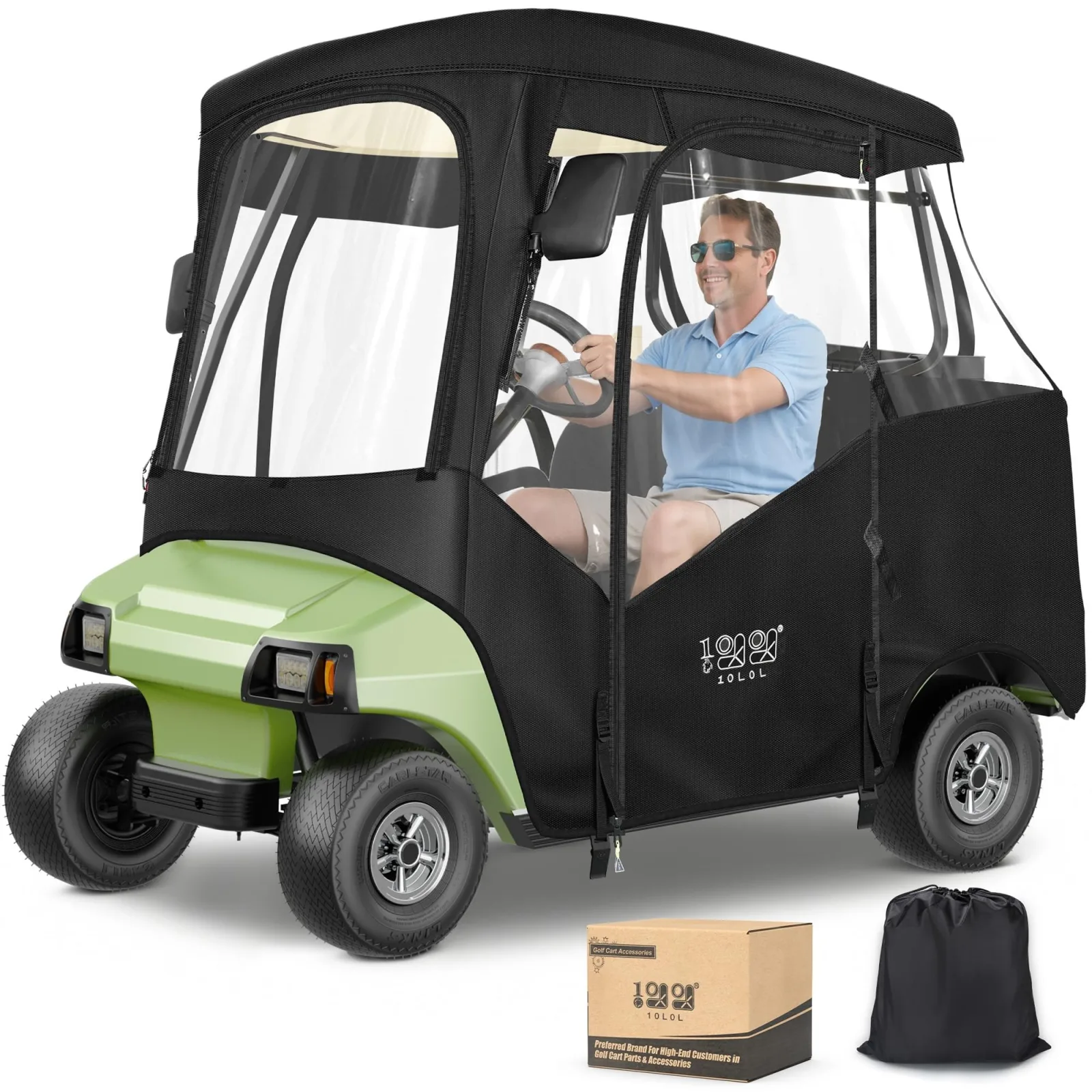 10L0L Golf Cart Enclosure for Club Car DS and Precedent
