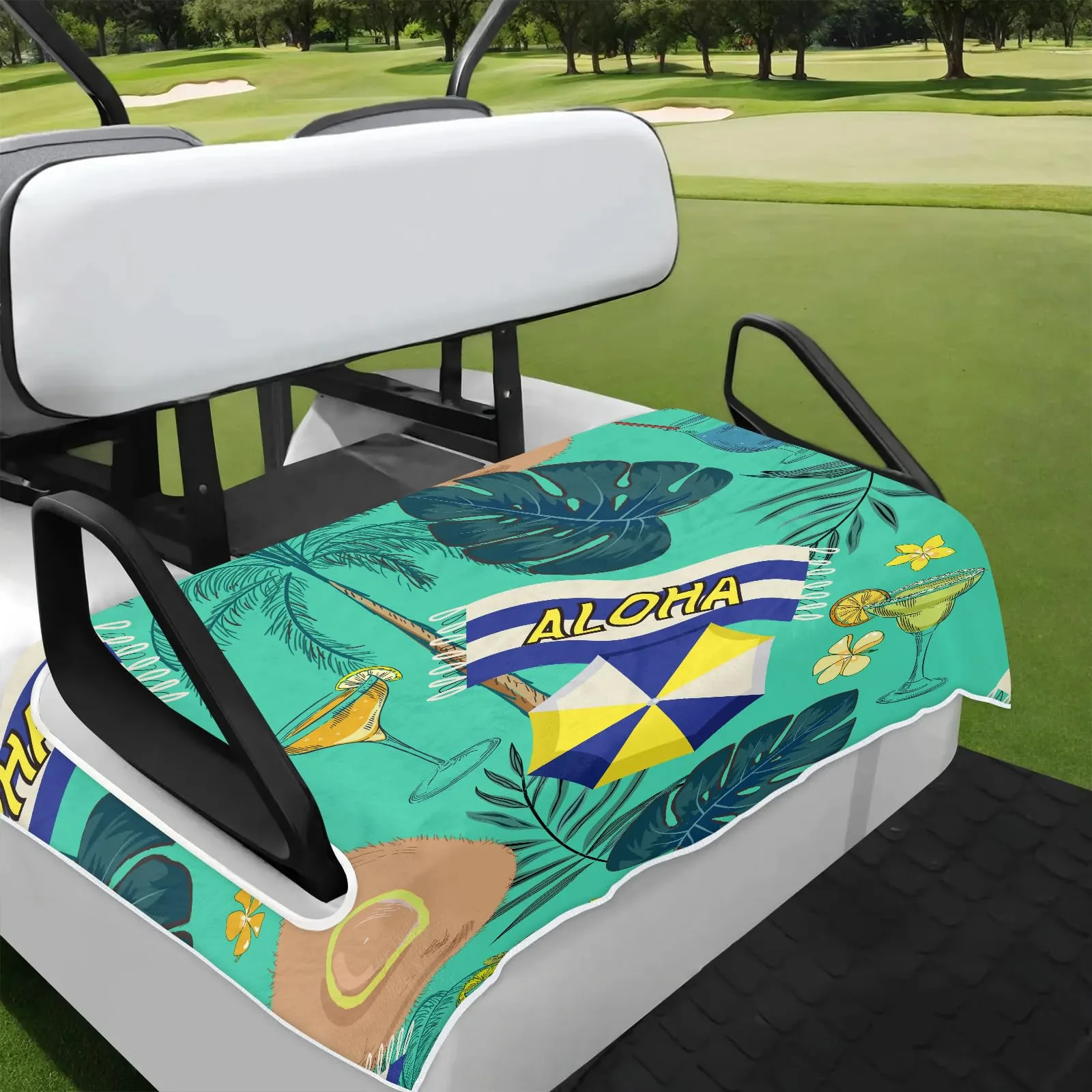 Tiveruda Golf Cart Seat Cover for Double Seats
