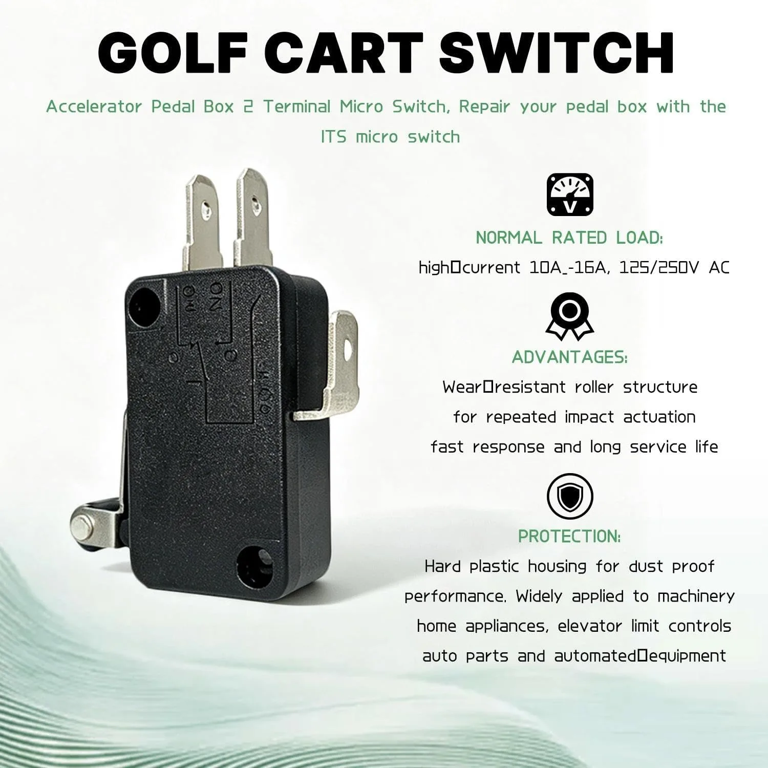 Zwelocy E-Z-GO TXT Accelerator Micro Switch 25861-G01 image 4