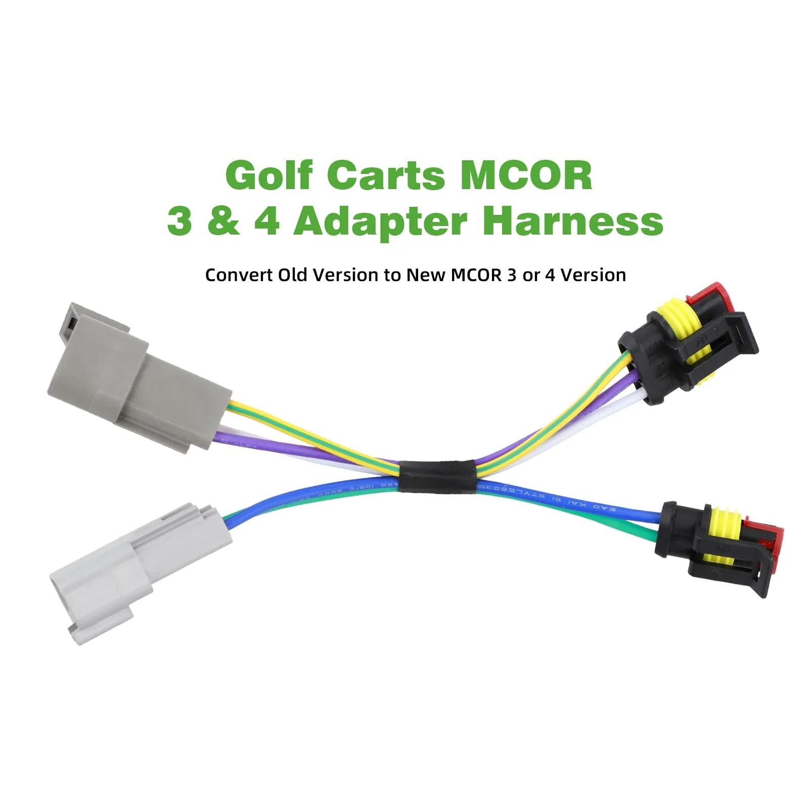 Roykaw MCOR 3 & 4 Adapter Harness for Club Car Precedent image 2