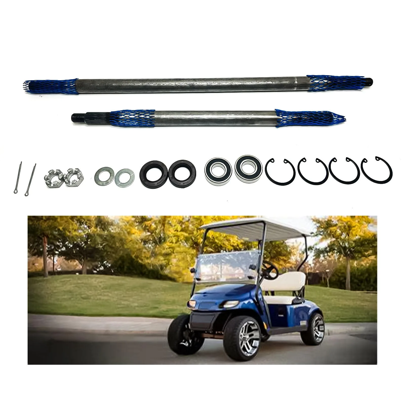 LOSTAR Rear Axle Shaft Kit for E-Z-GO TXT and Medalist