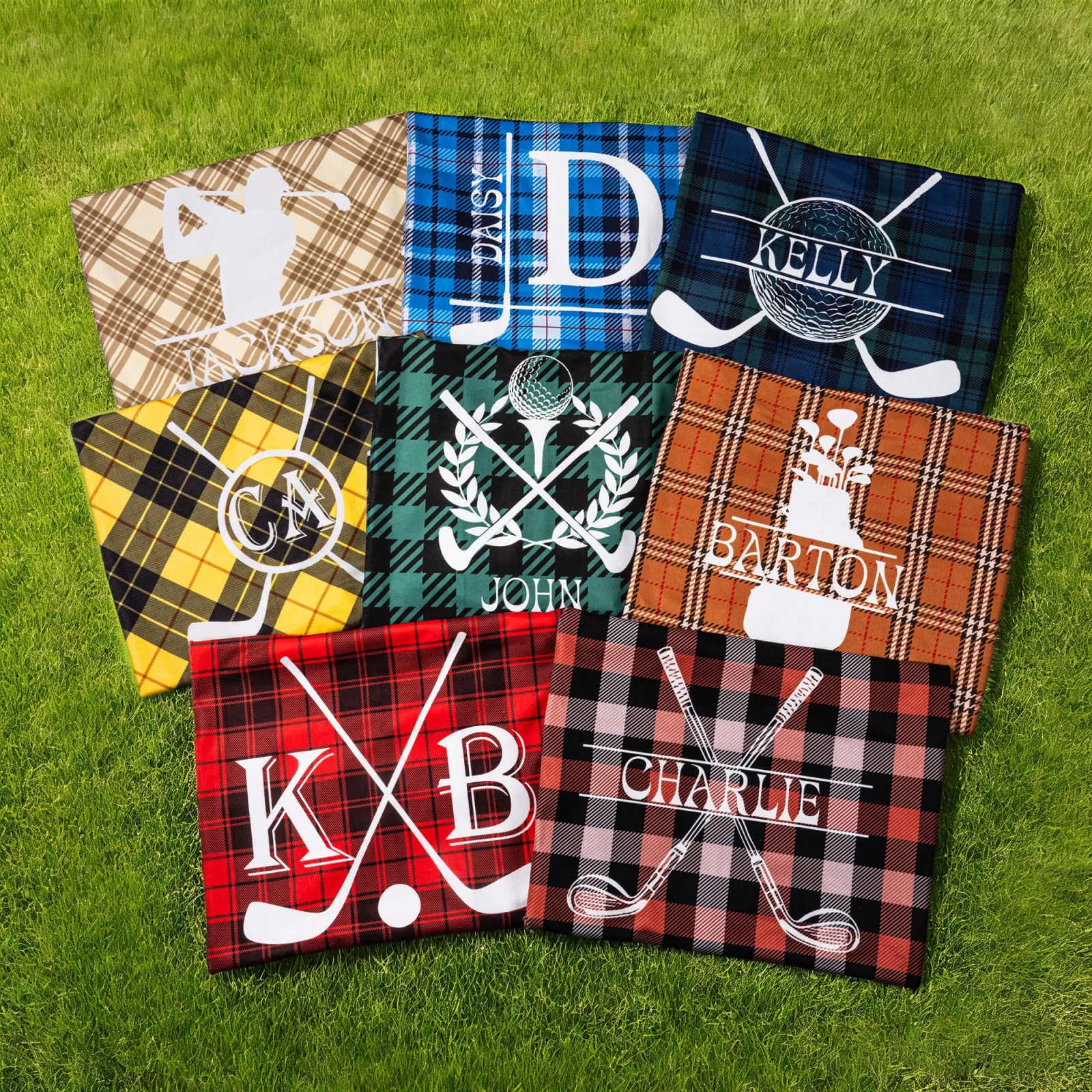 callie Plaid Personalized Golf Cart Seat Cover PEIPEI0442 image 2