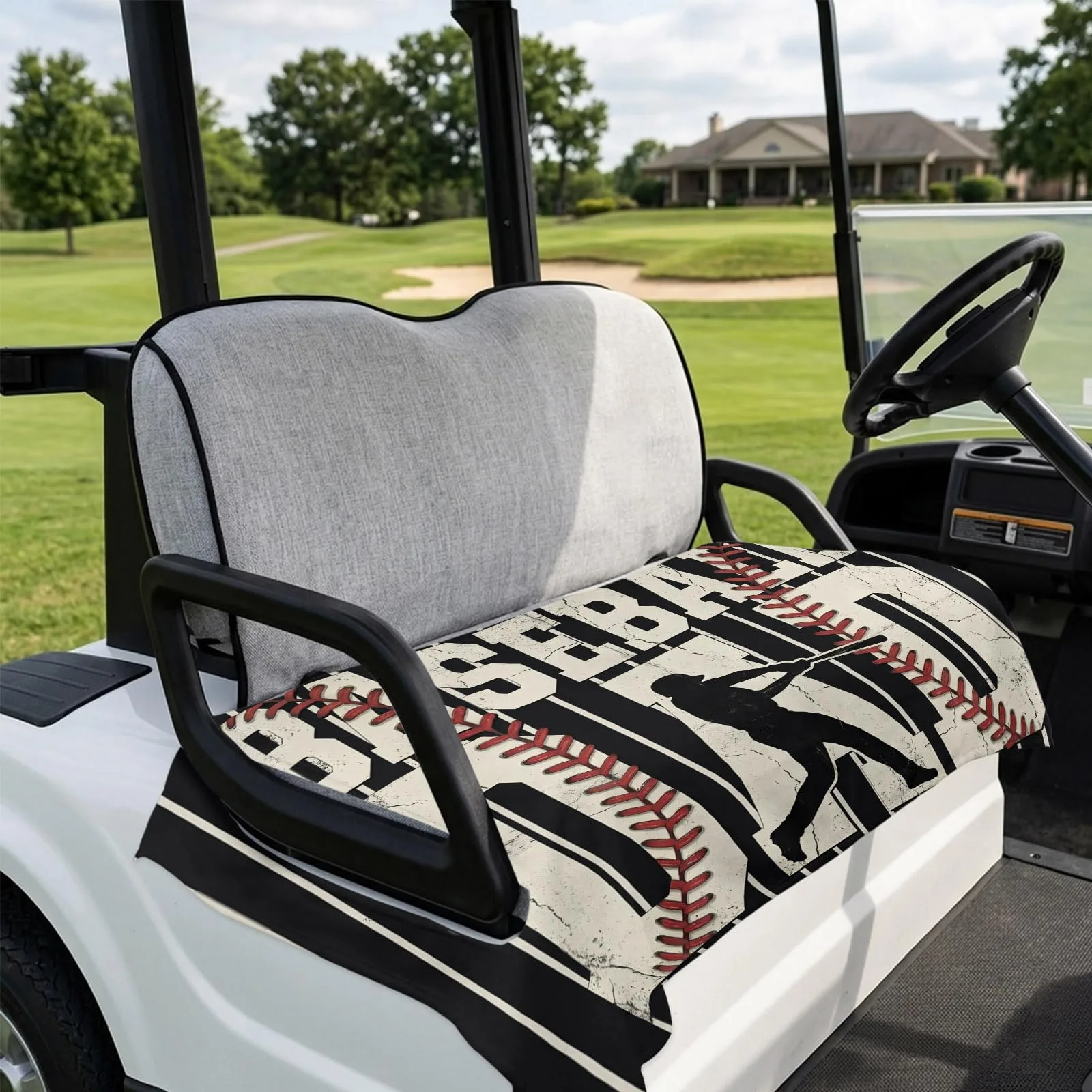 DecorLovee Golf Cart Seat Cover, 51 x 31 in, 2-Seater image 4
