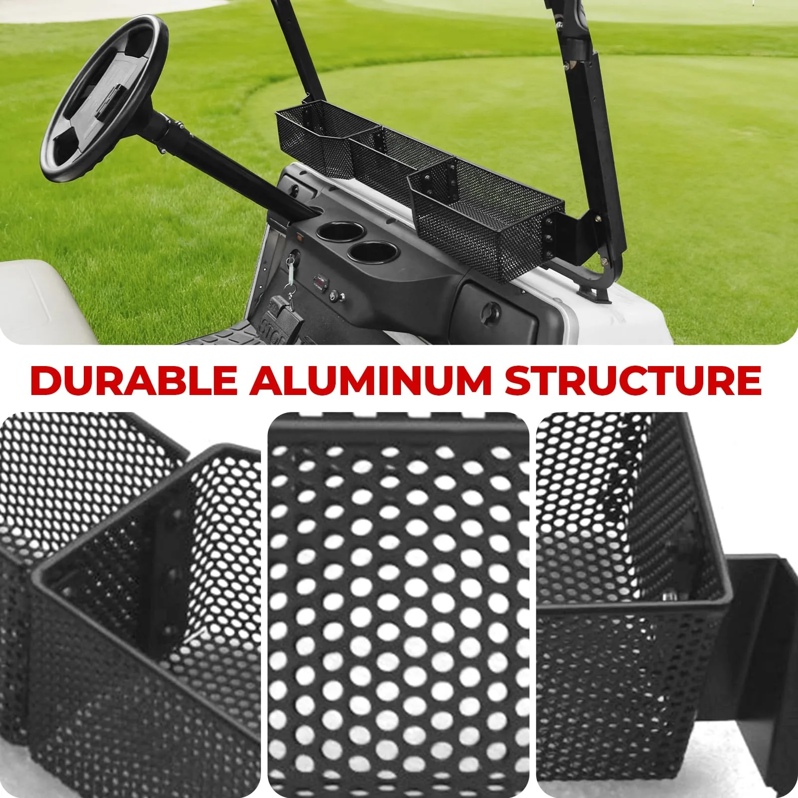 XUTVOTOR Front Storage Basket for E-Z-GO RXV Valor 2025 image 3