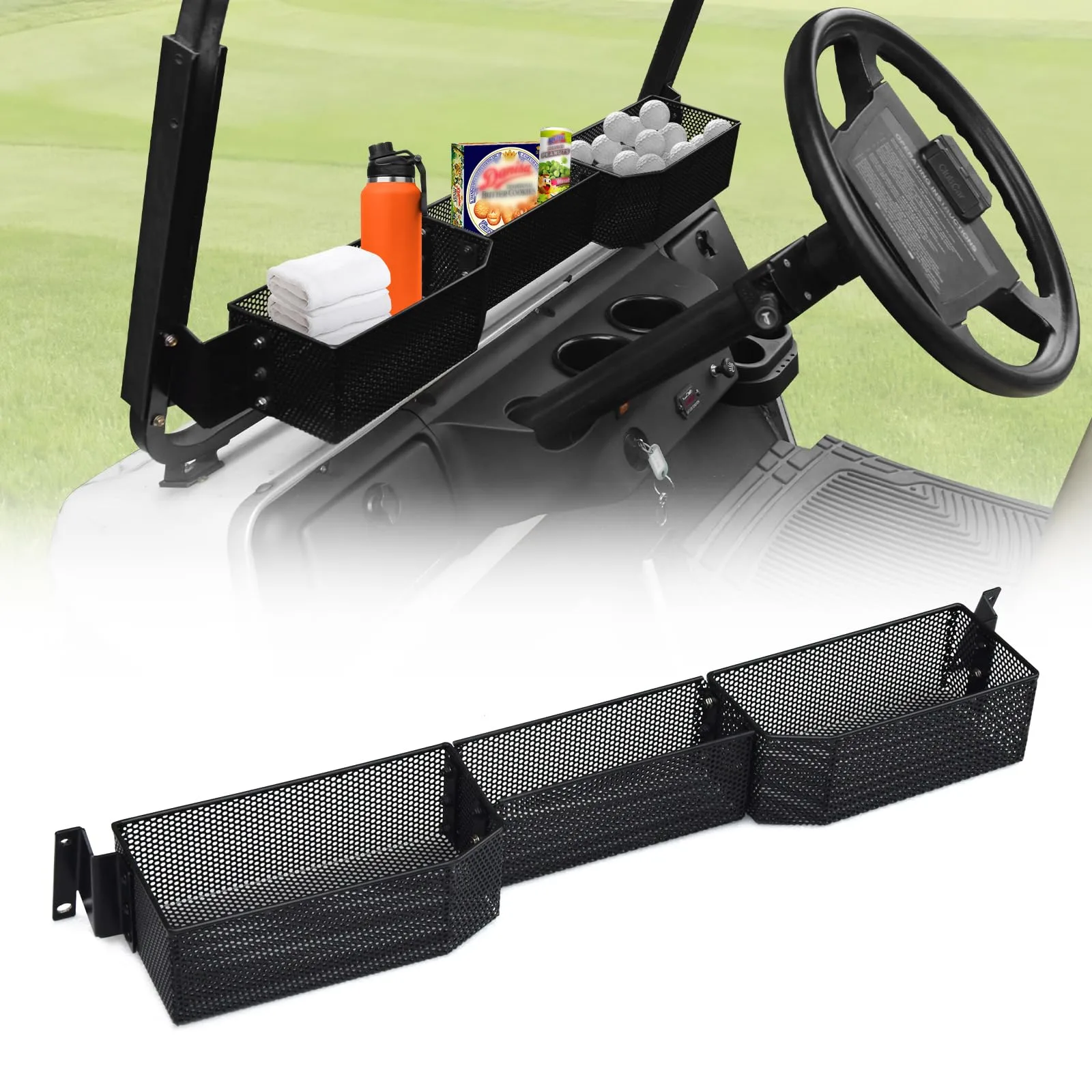 XUTVOTOR Front Storage Basket for E-Z-GO RXV Valor 2025