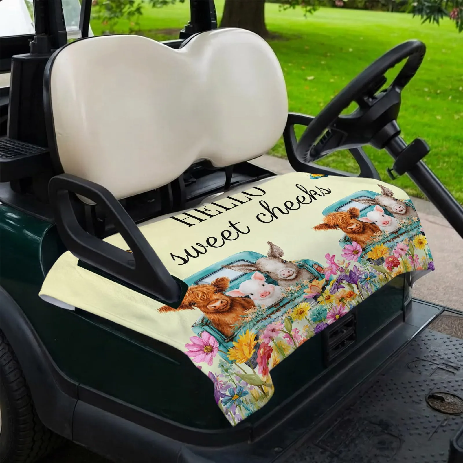 Trosturdspn Golf Cart Seat Towel Blanket 51 x 31-Inch