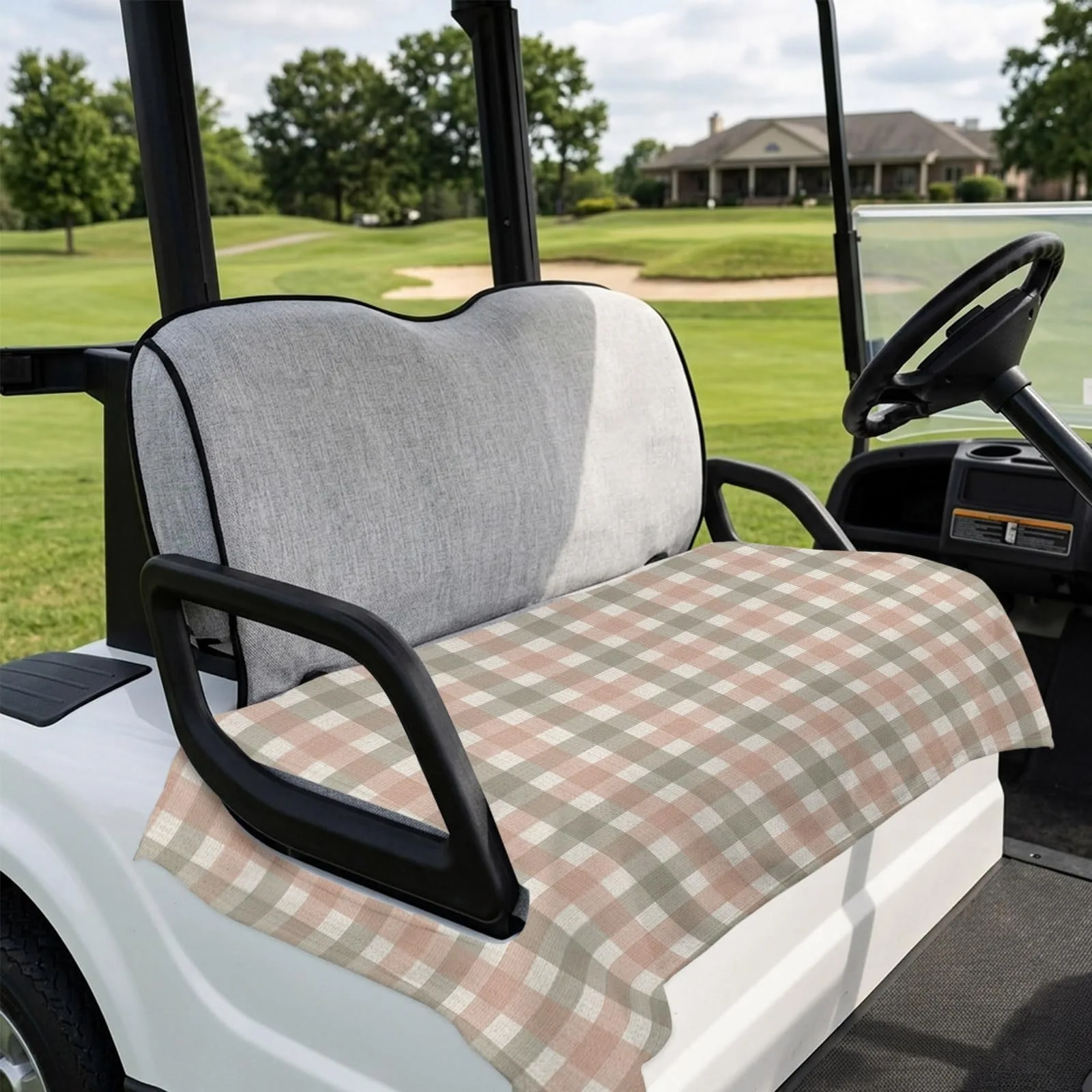 DecorLovee 51x31 Microfiber Golf Cart Seat Cover for 2‑Seaters image 4