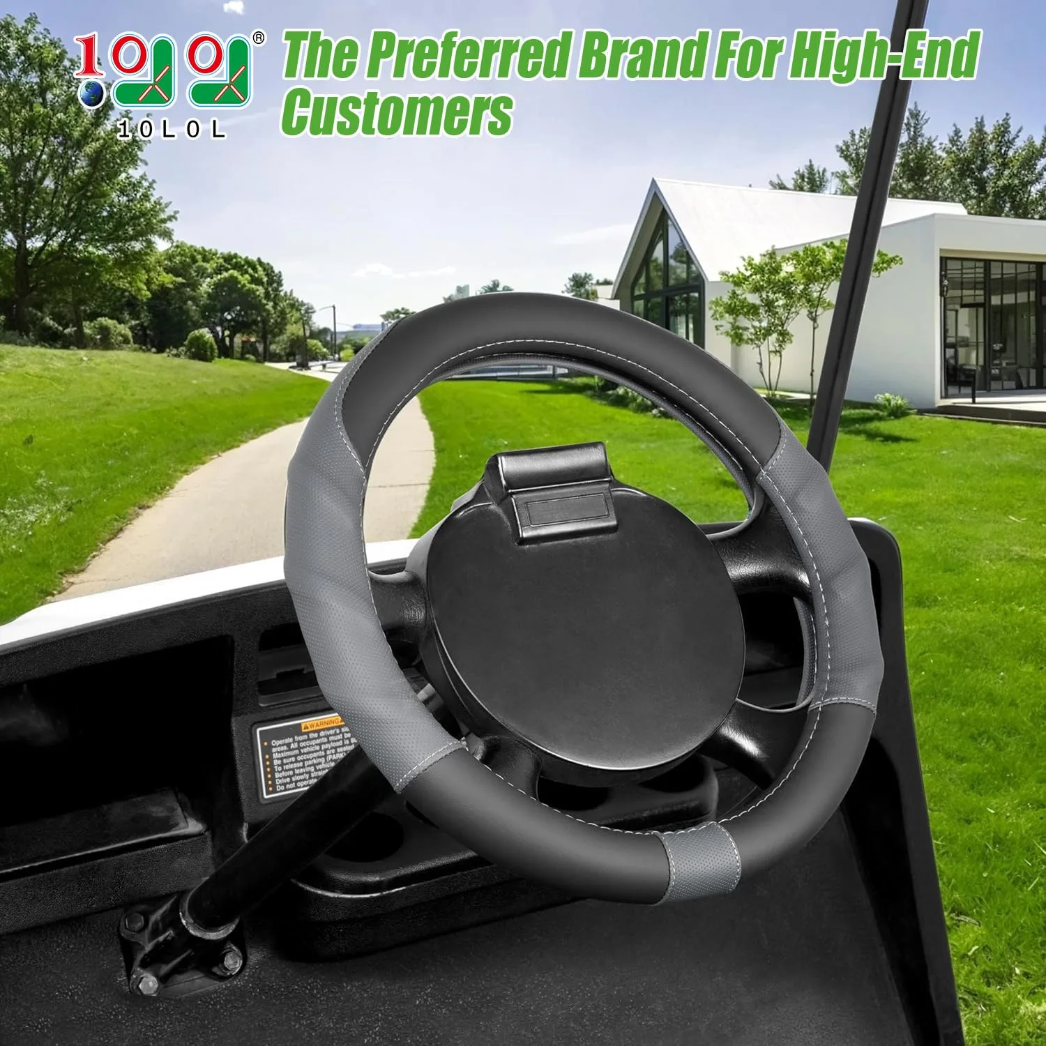 10L0L 13-Inch Steering Wheel Cover for E-Z-GO TXT/RXV image 2