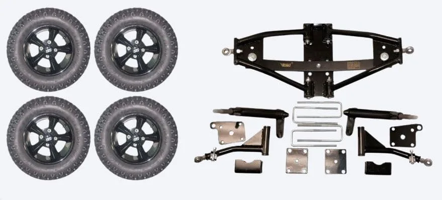 3G K1930-New12 6" Lift Kit Combo for Club Car Precedent w/12" Godfather Black