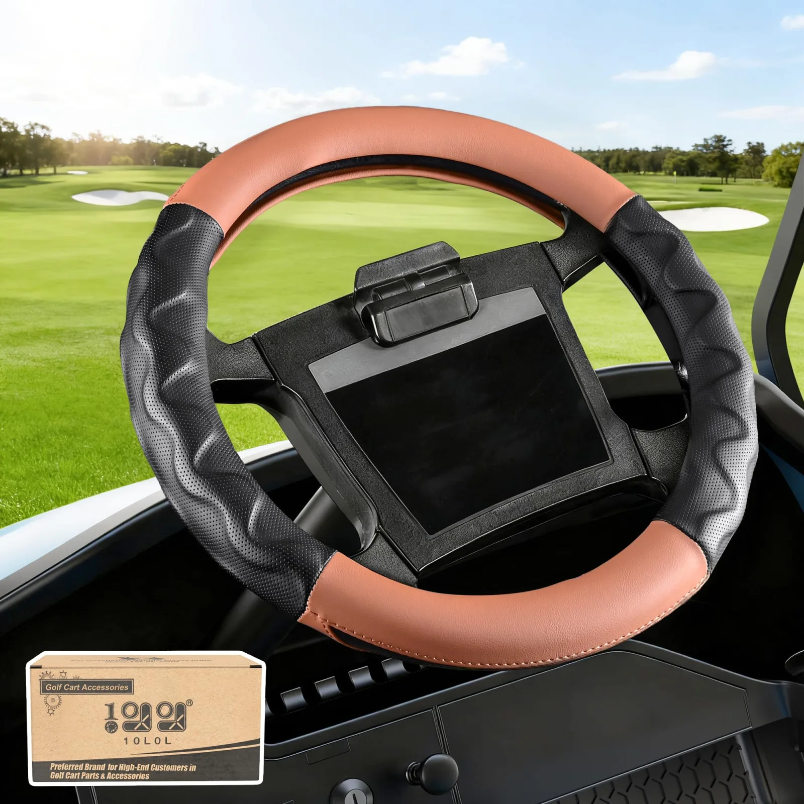10L0L Steering Wheel Cover for Yamaha G29 and Club Car DS