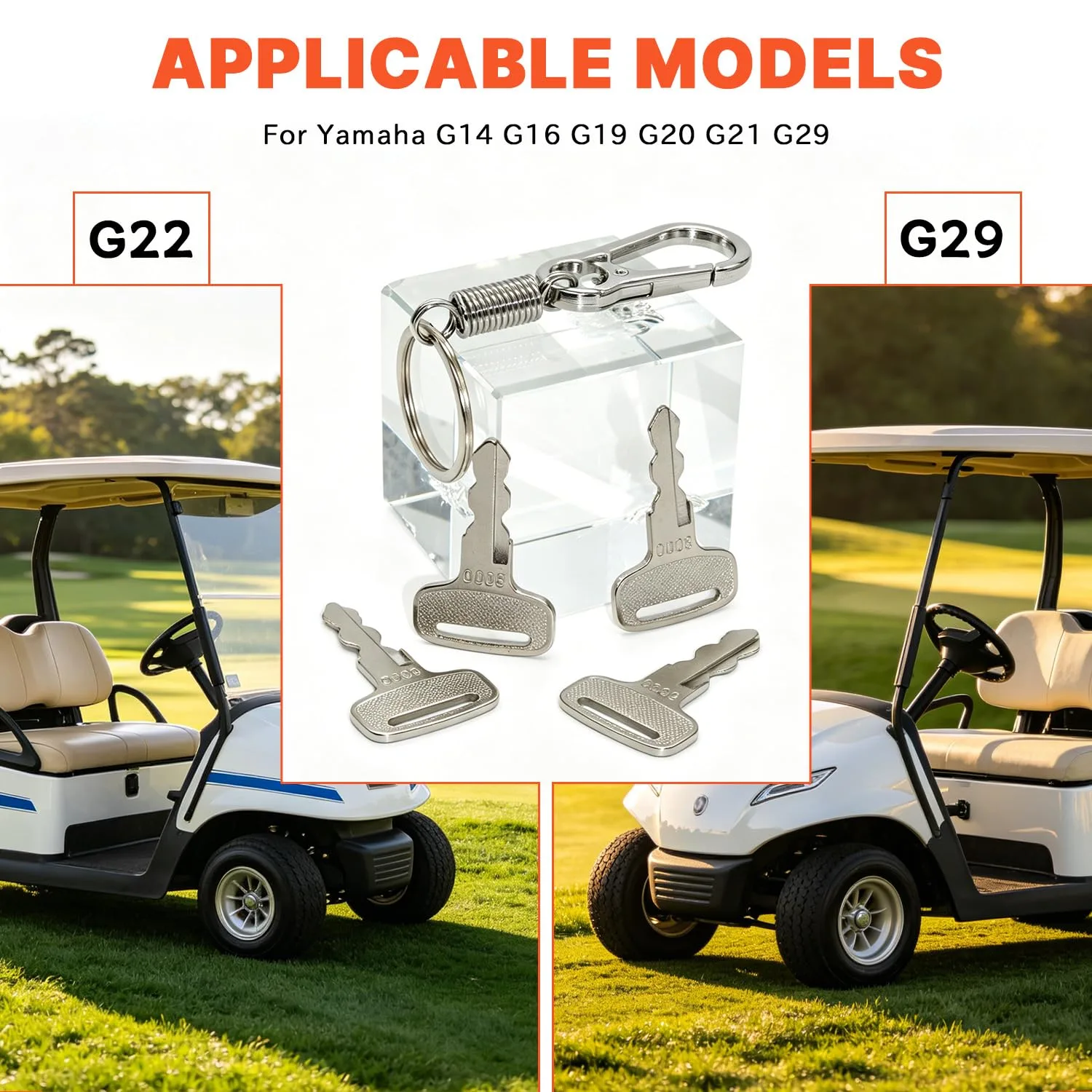 Tijicld Ignition Keys for Yamaha G14-G29 Electric Golf Carts image 4