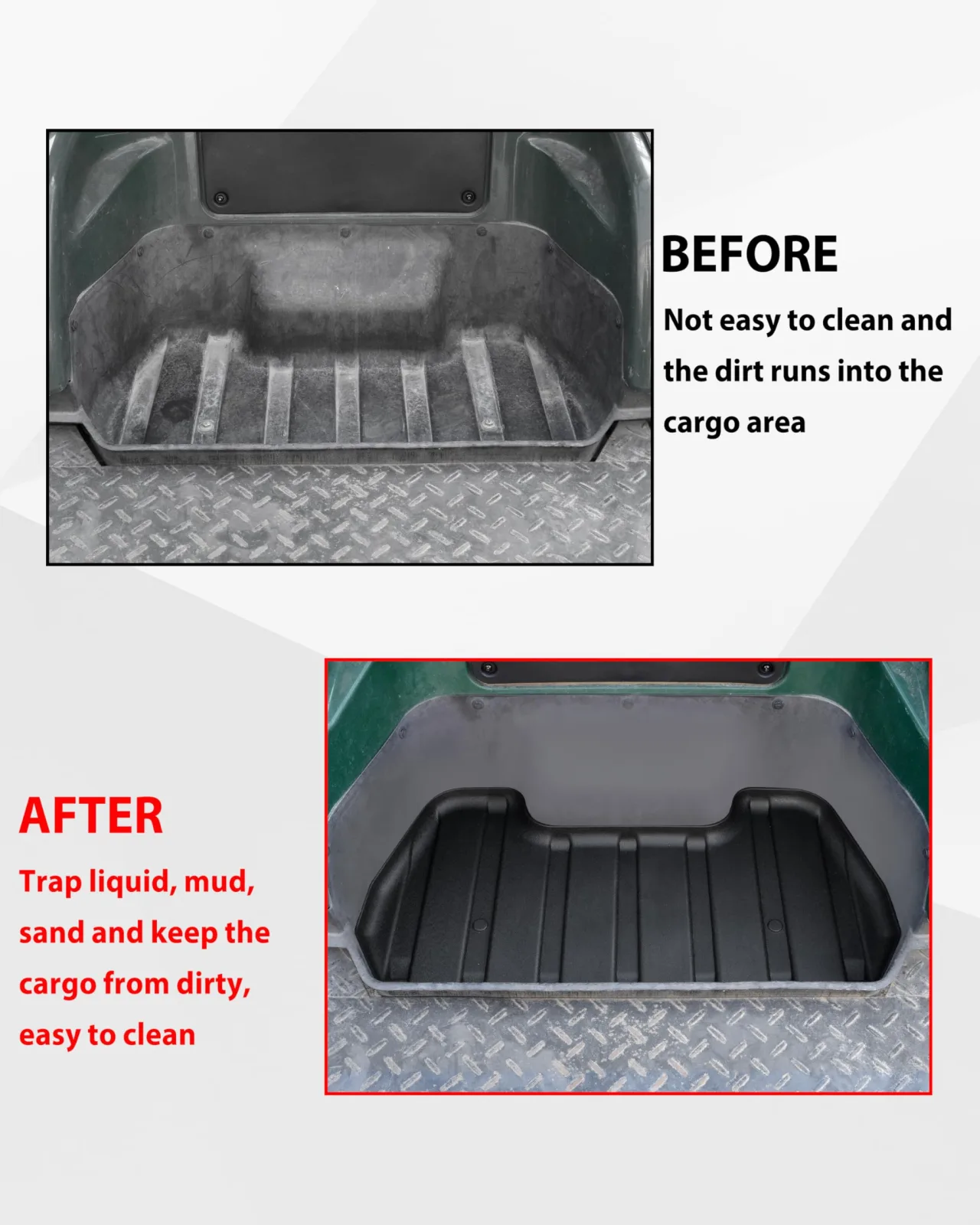 SAUTVS Bag Well Mat for Yamaha G14-G22 Golf Carts image 2