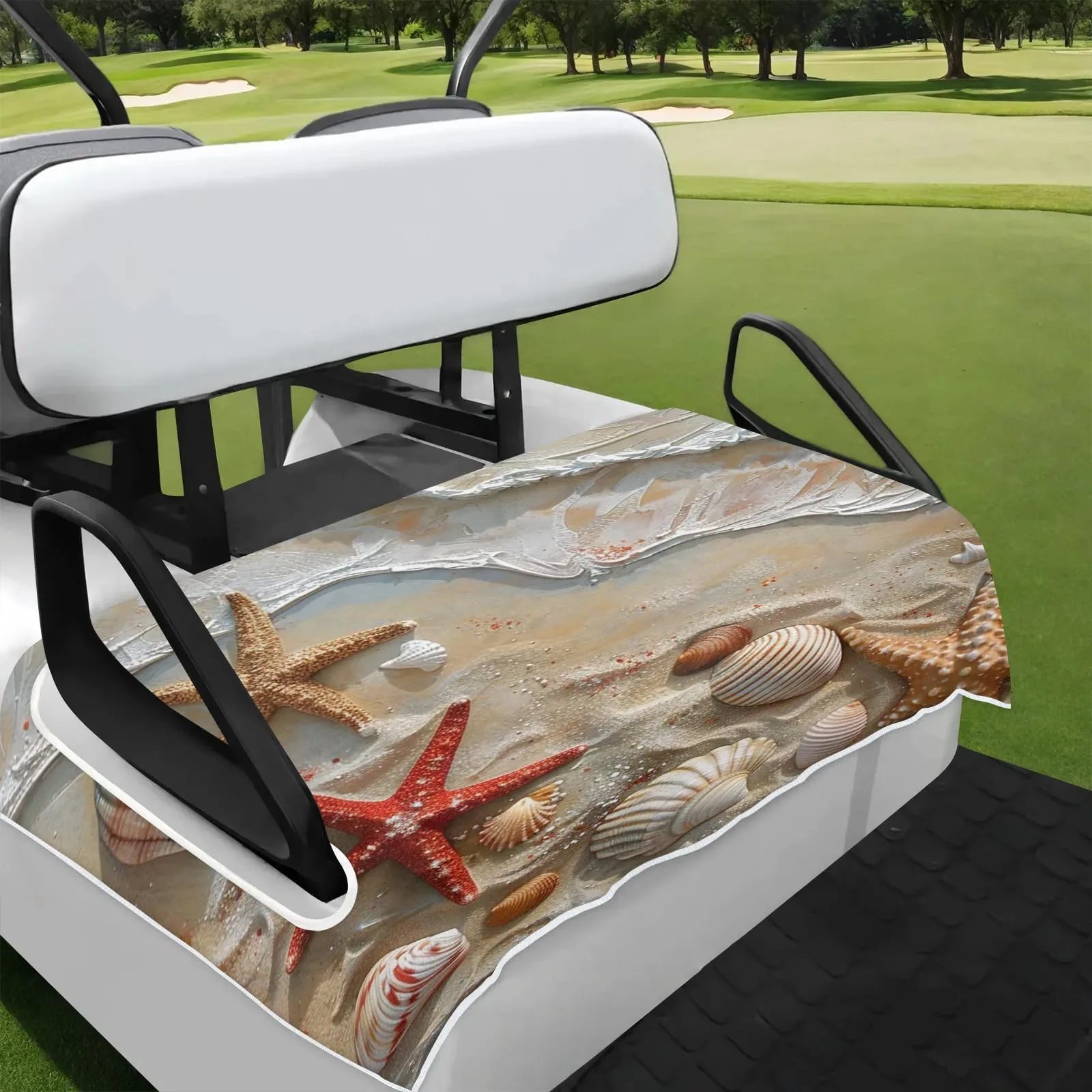 Tiveruda Golf Cart Seat Cover for Double Seats, 51 x 31 in