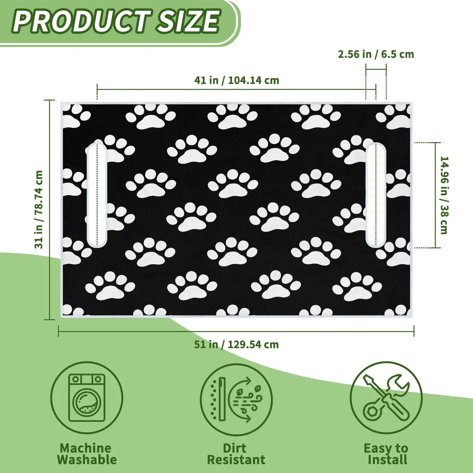 Tiveruda Golf Cart Seat Cover for Double Seats, 51 x 31 in image 2