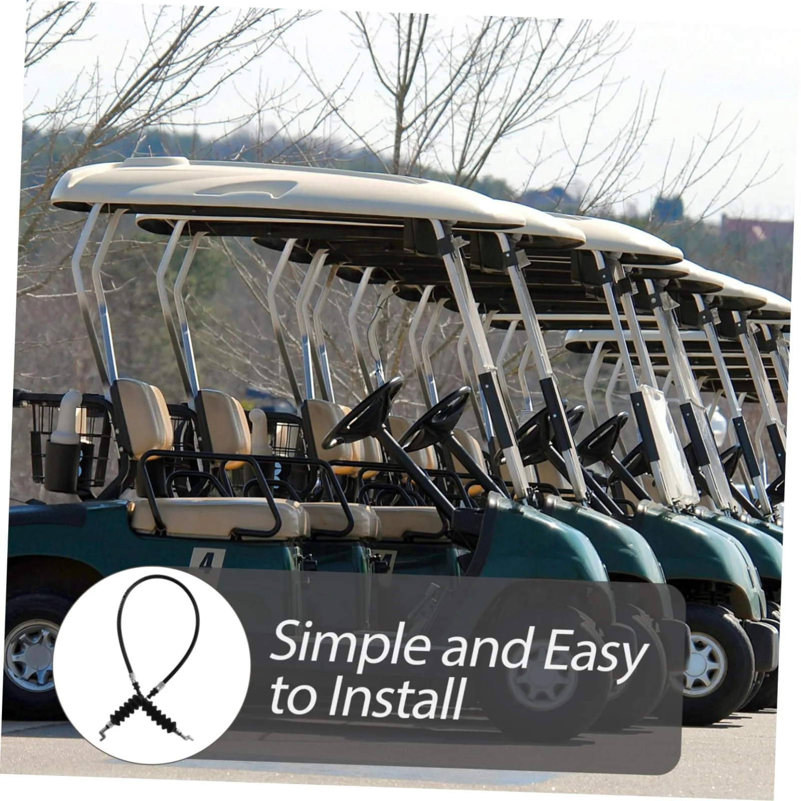 Abaodam Throttle Cable for Club Car Golf Carts image 3