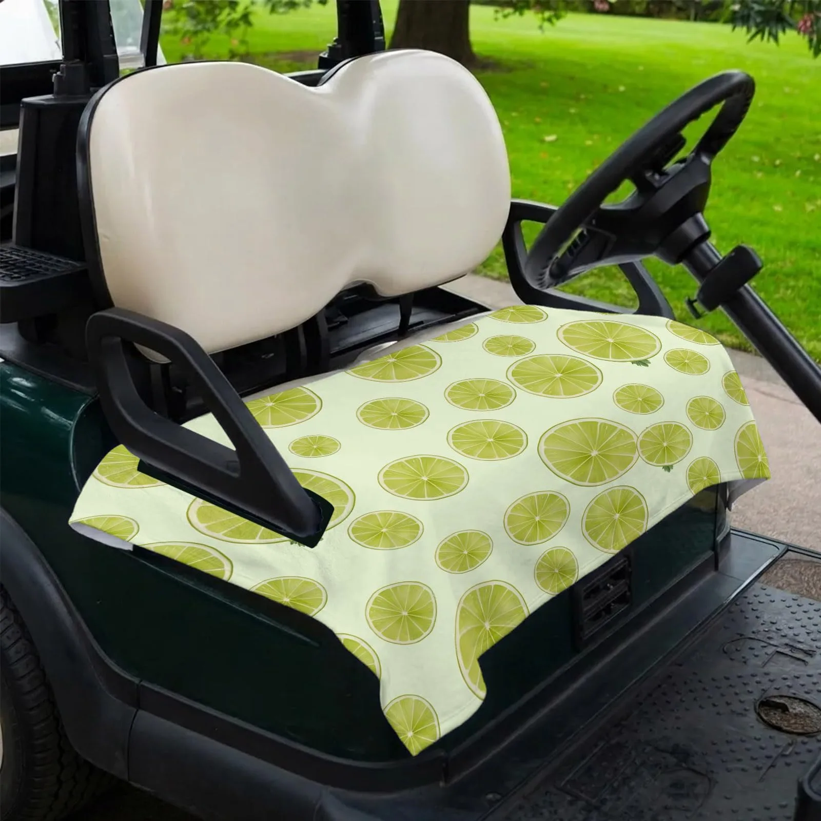 DecorLovee Golf Cart Seat Cover, Yellow, 51 x 31 Inch image 2