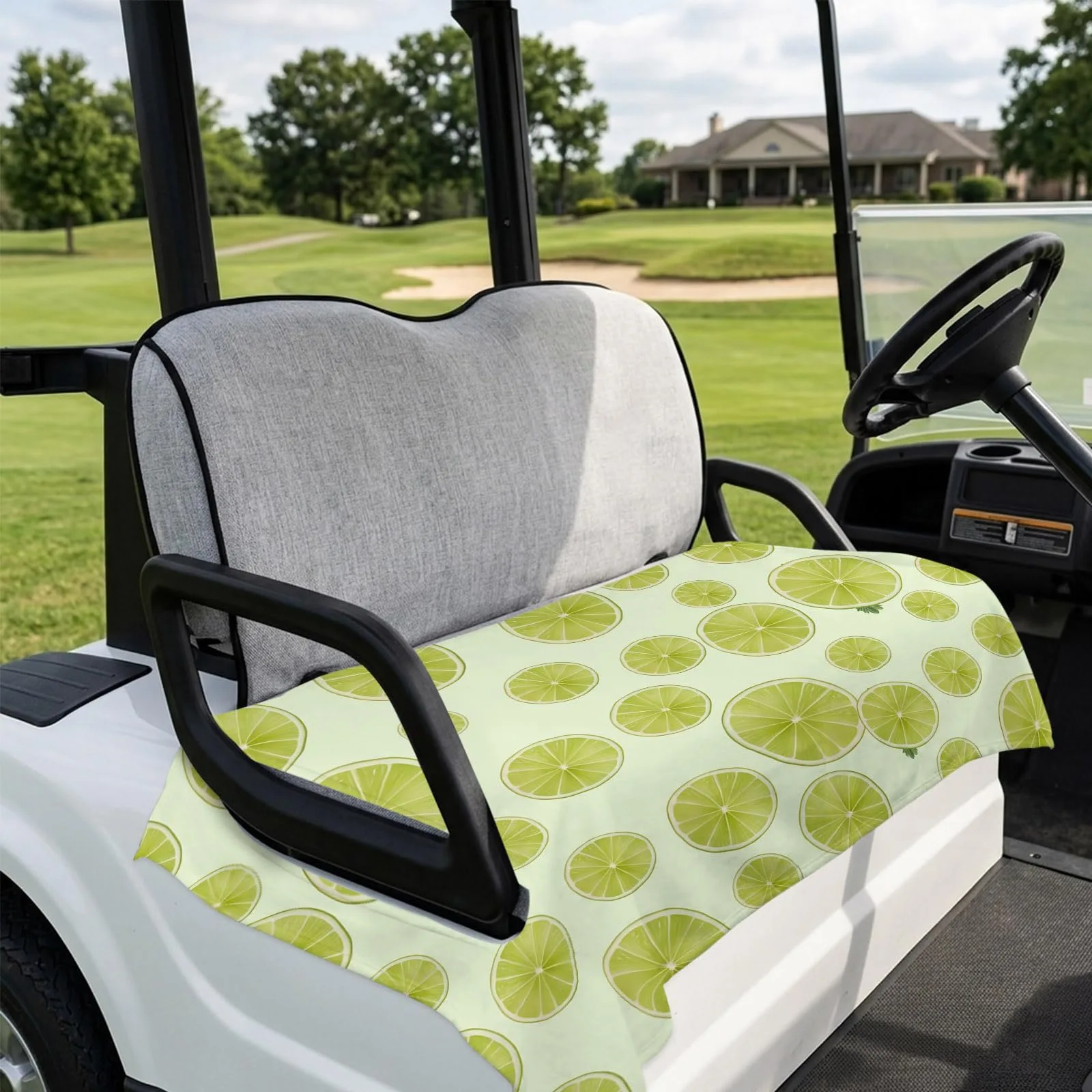 DecorLovee Golf Cart Seat Cover, Yellow, 51 x 31 Inch image 4