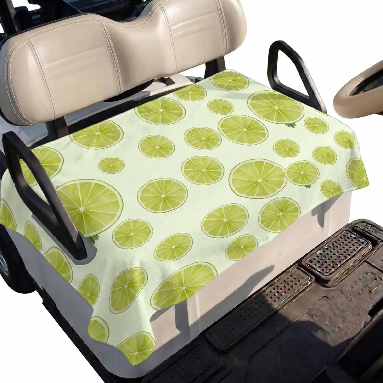 DecorLovee Golf Cart Seat Cover, Yellow, 51 x 31 Inch