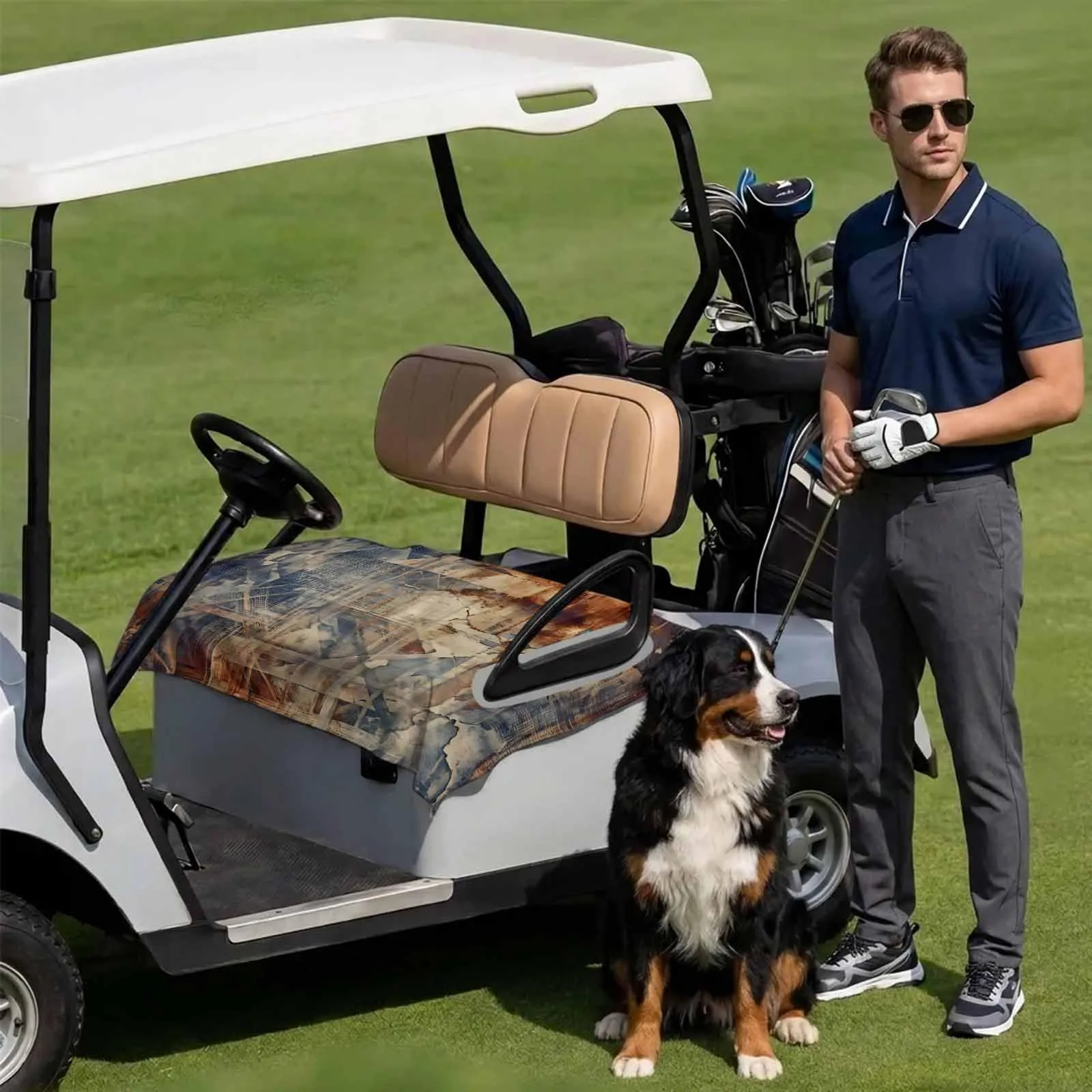 DecorLovee Golf Cart Seat Cover, 51 x 31 Inches image 3