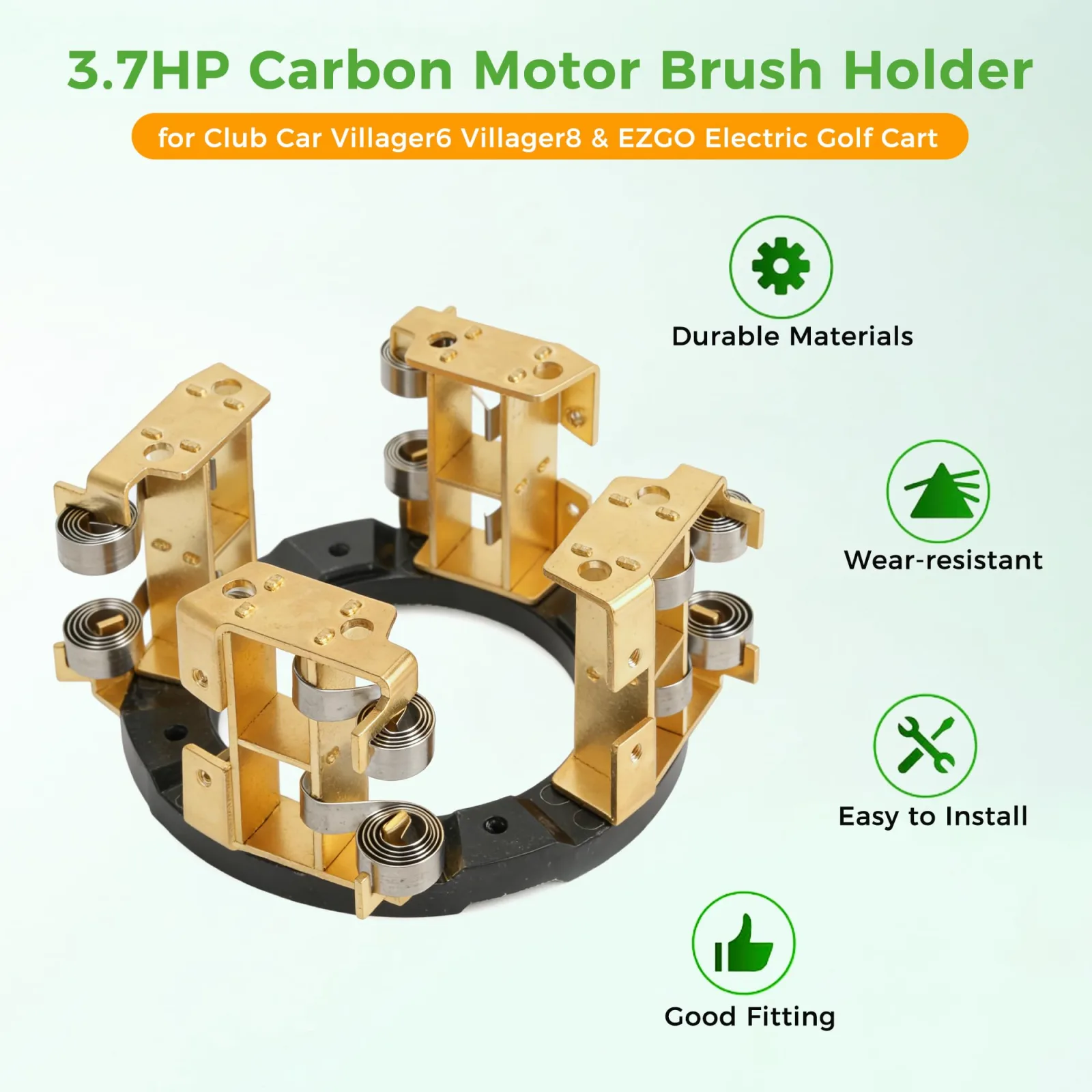 10L0L Carbon Motor Brush Holder 102938701 for Club Car & E-Z-GO image 3