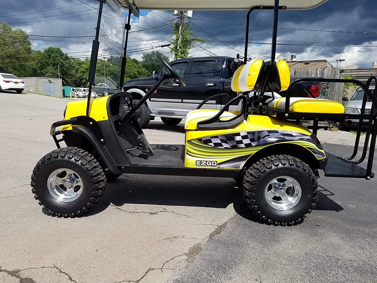 Golf Cart Burnout Side Wrap Graphics for E-Z-GO, Club Car & Yamaha image 2