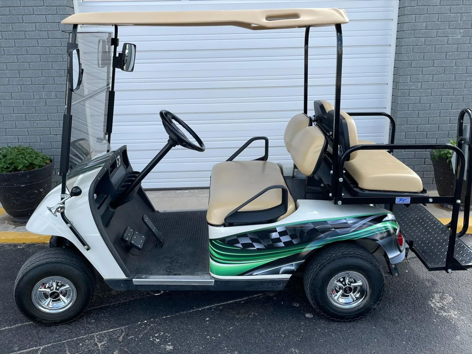 Golf Cart Burnout Side Wrap Graphics for E-Z-GO, Club Car & Yamaha image 3