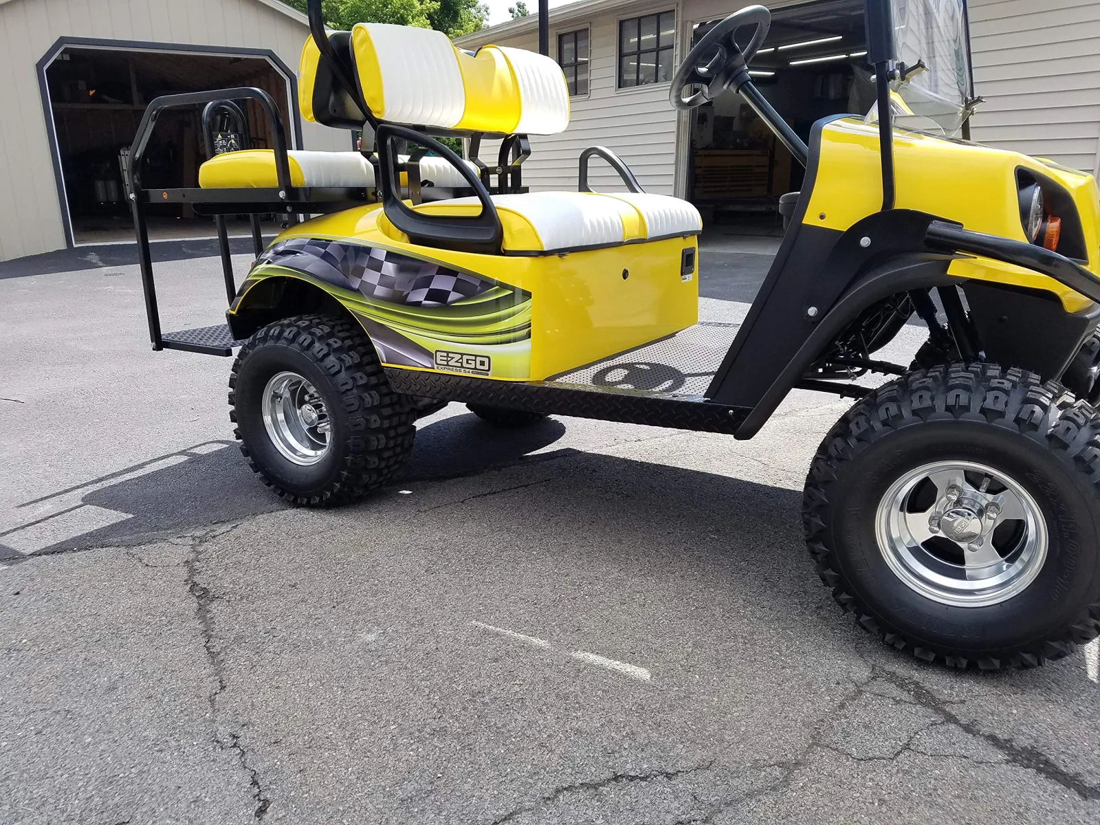 Golf Cart Burnout Side Wrap Graphics for E-Z-GO, Club Car & Yamaha image 4