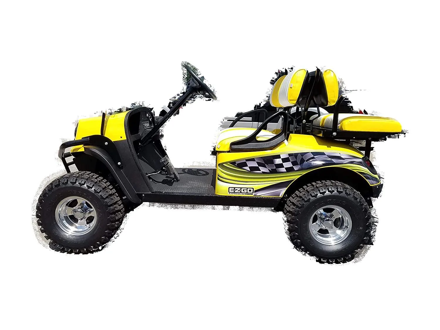 Golf Cart Burnout Side Wrap Graphics for E-Z-GO, Club Car & Yamaha