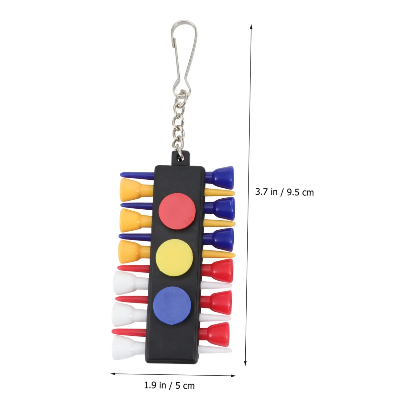 BIUDECO Portable Golf Tee Holder with Keychain image 2