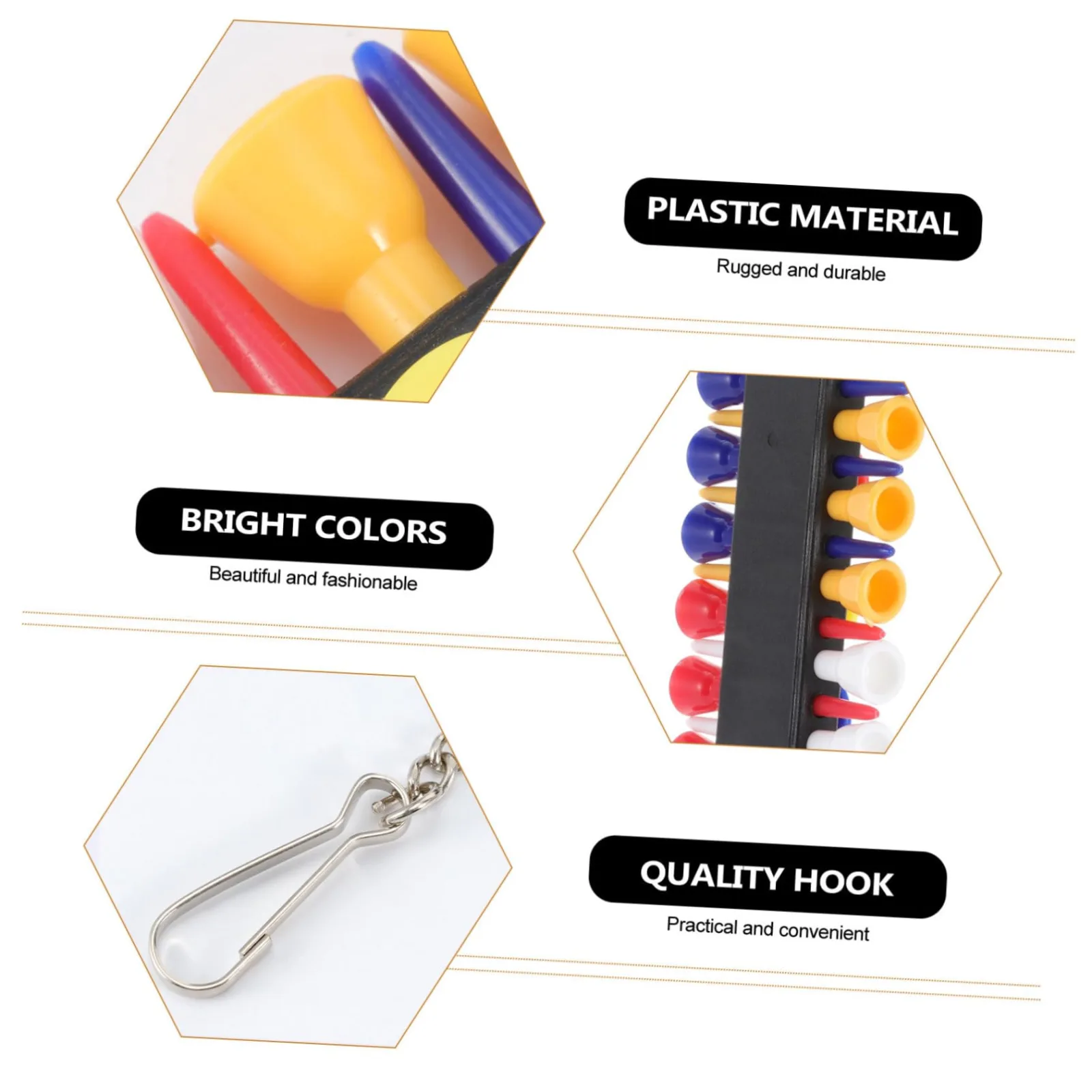 BIUDECO Portable Golf Tee Holder with Keychain image 3