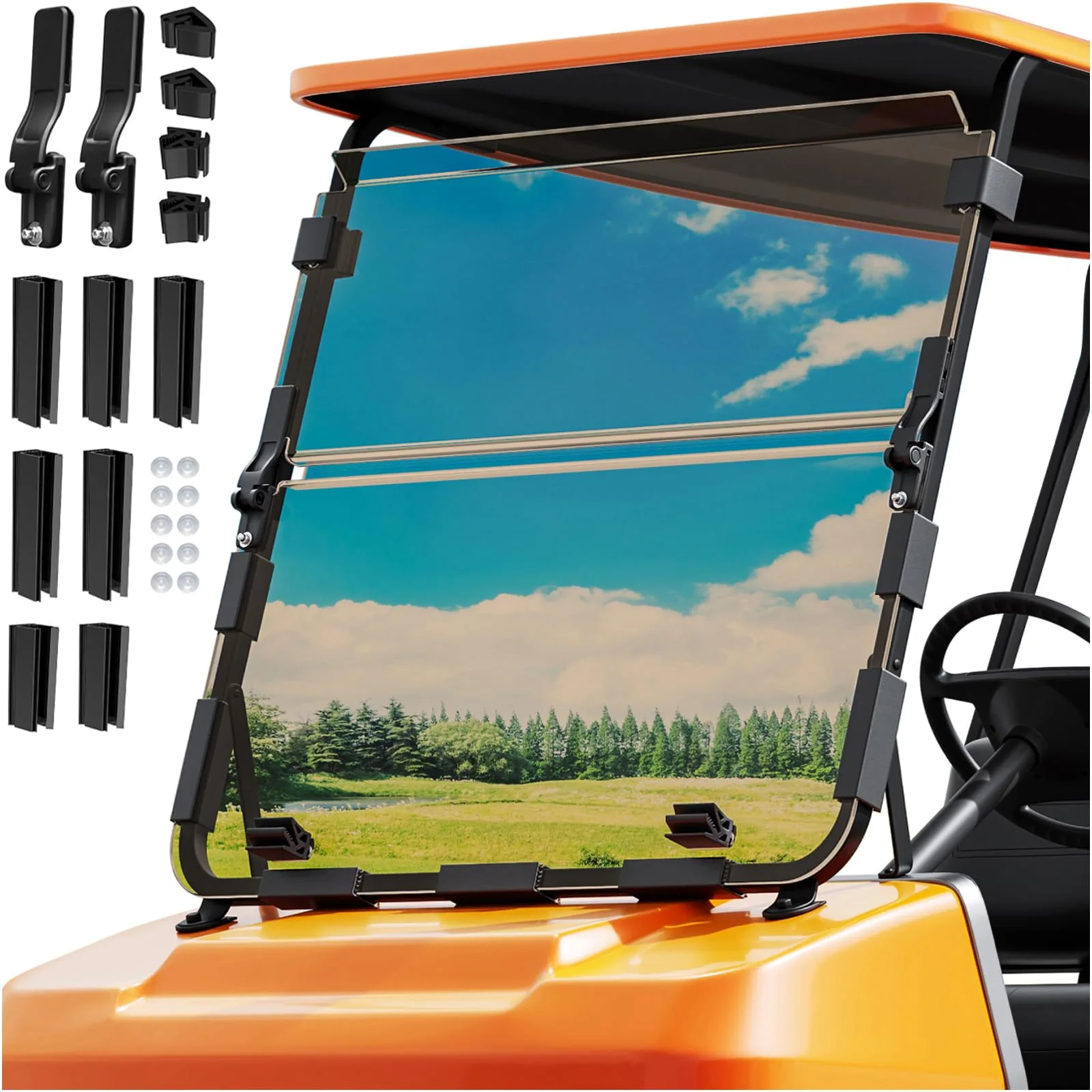 OMEIPMEO Foldable Windshield for Club Car DS 1982-2000.5