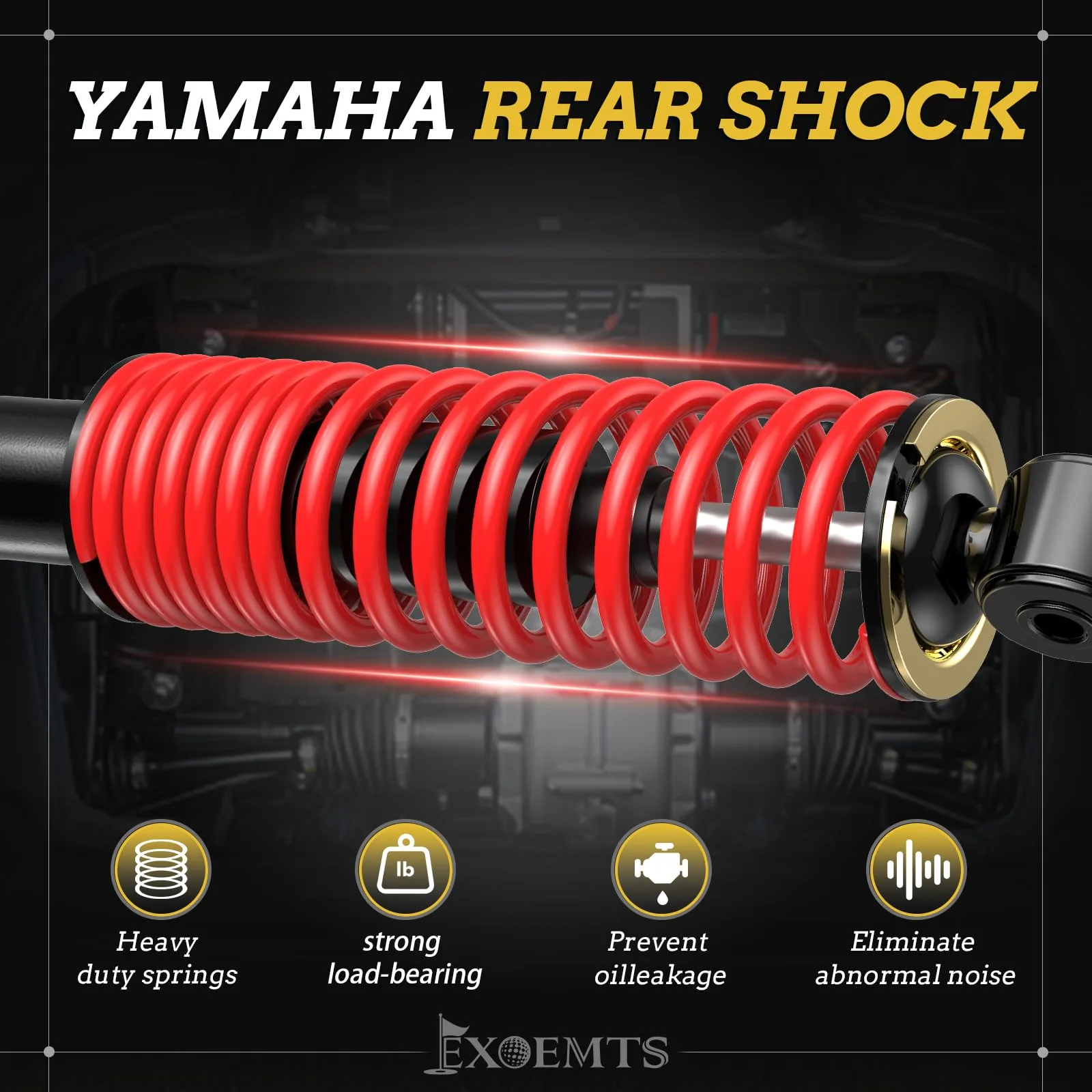 EXOEMTS Rear Shocks for Yamaha G14-G29 Golf Carts image 2