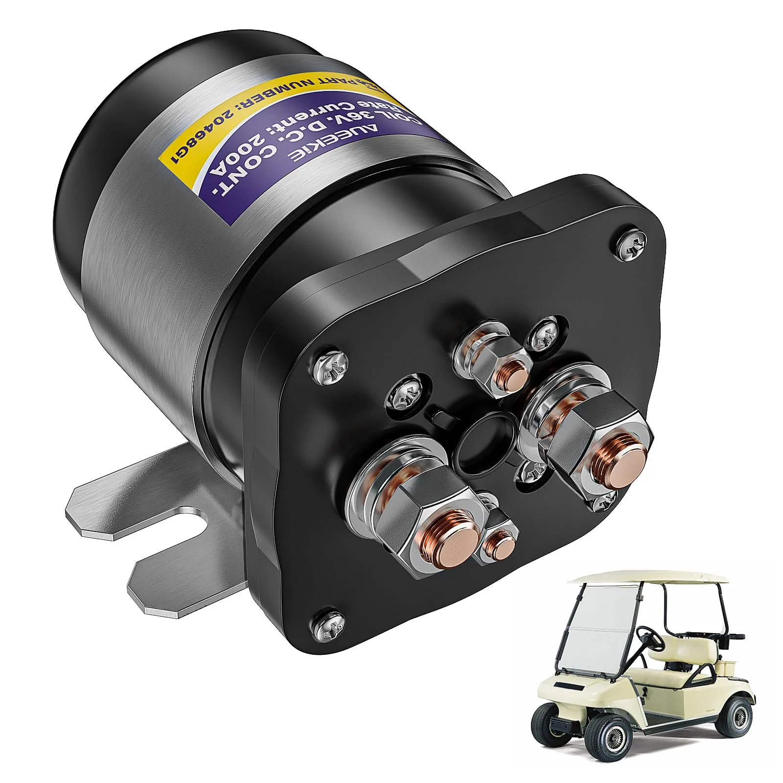 AUEEKIE 36V Golf Cart Solenoid Relay, 200A