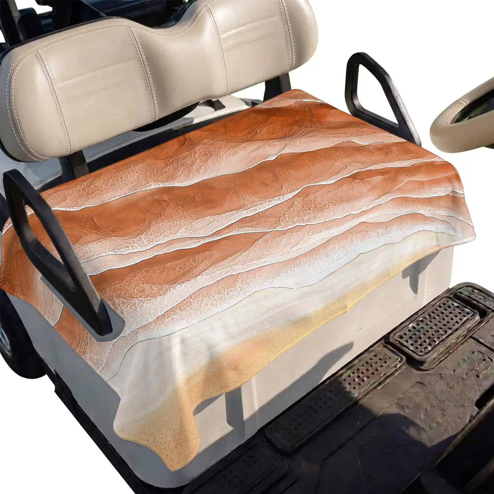 DecorLovee Burnt Orange Golf Cart Seat Cover 51 x 31