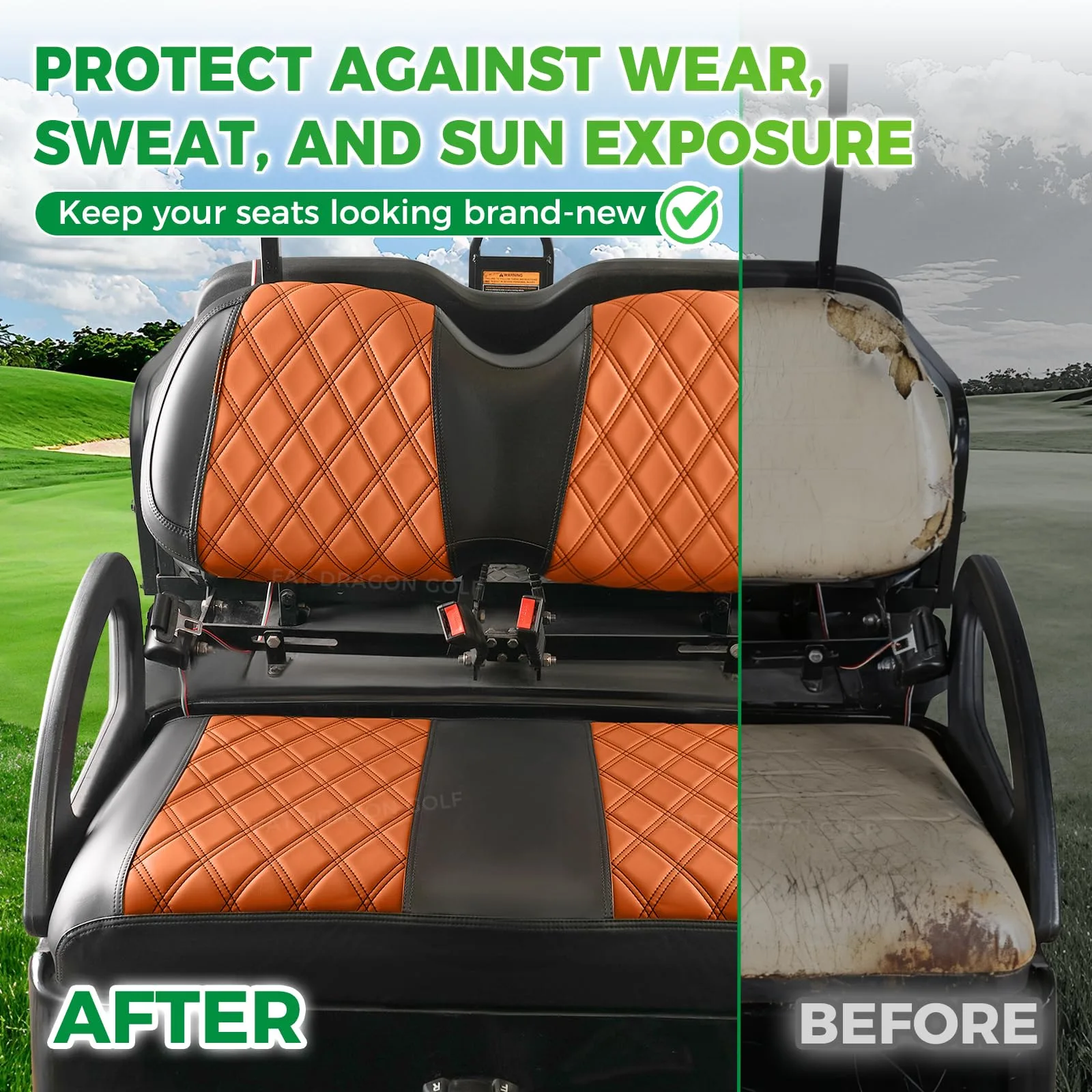 Panglong FDG-165 Club Car Precedent Front Seat Covers image 2