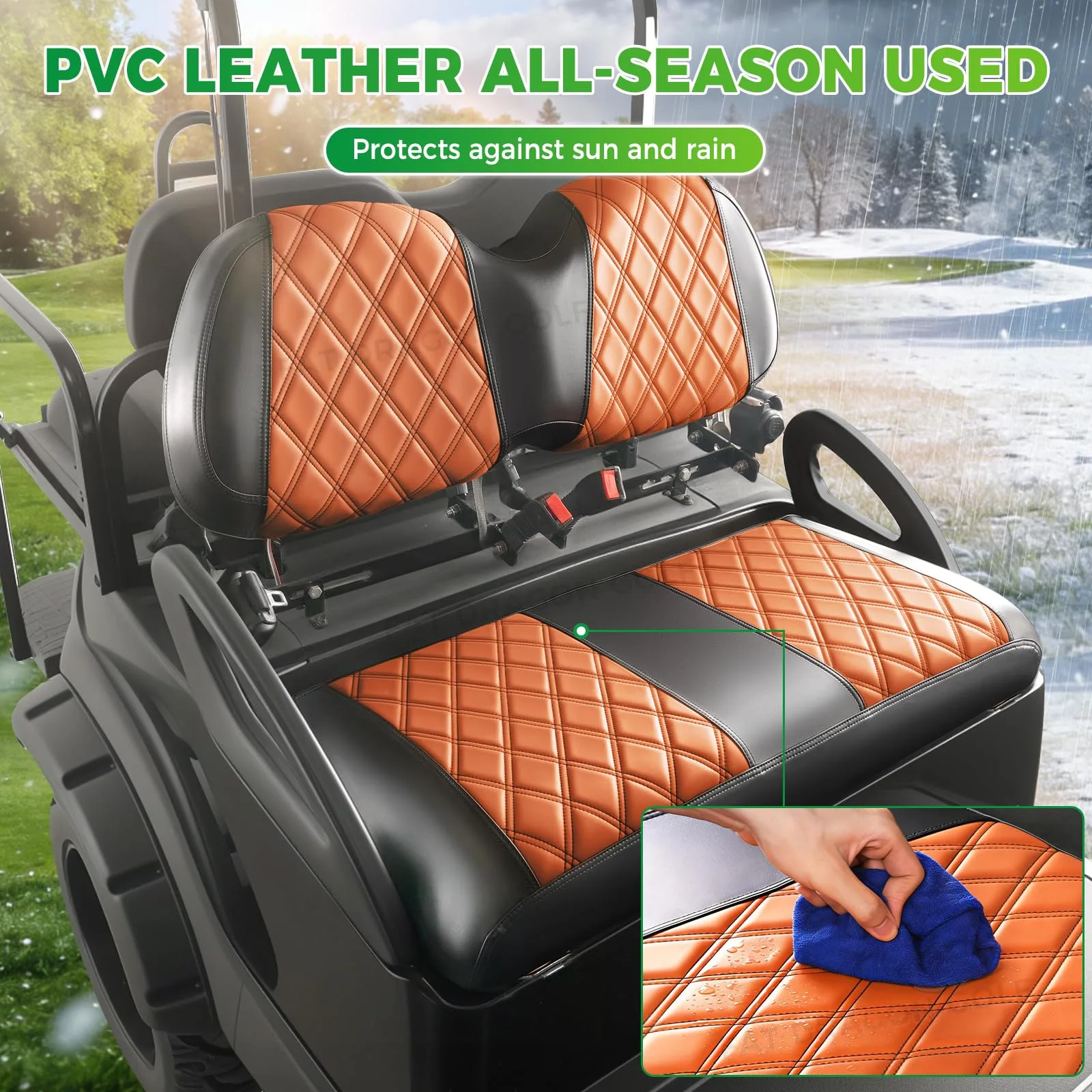 Panglong FDG-165 Club Car Precedent Front Seat Covers image 4