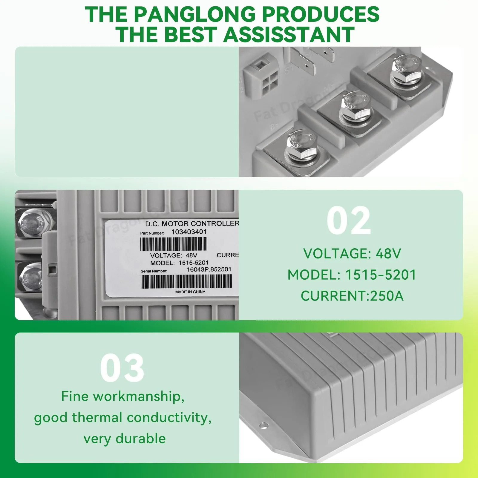 Panglong 48V Motor Controller for Club Car Precedent — FDG-009 image 2