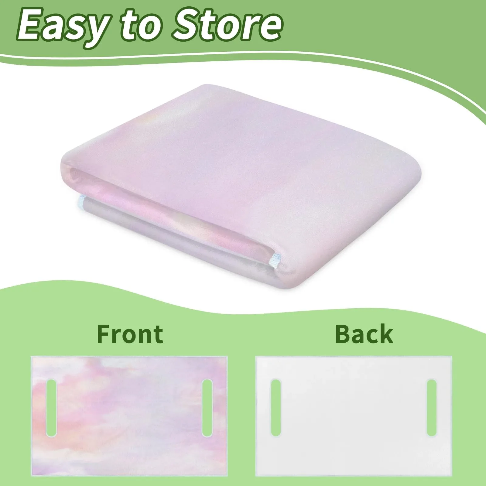 Tiveruda Pink Cloud Golf Cart Seat Cover — 51" x 31" Polyester image 4