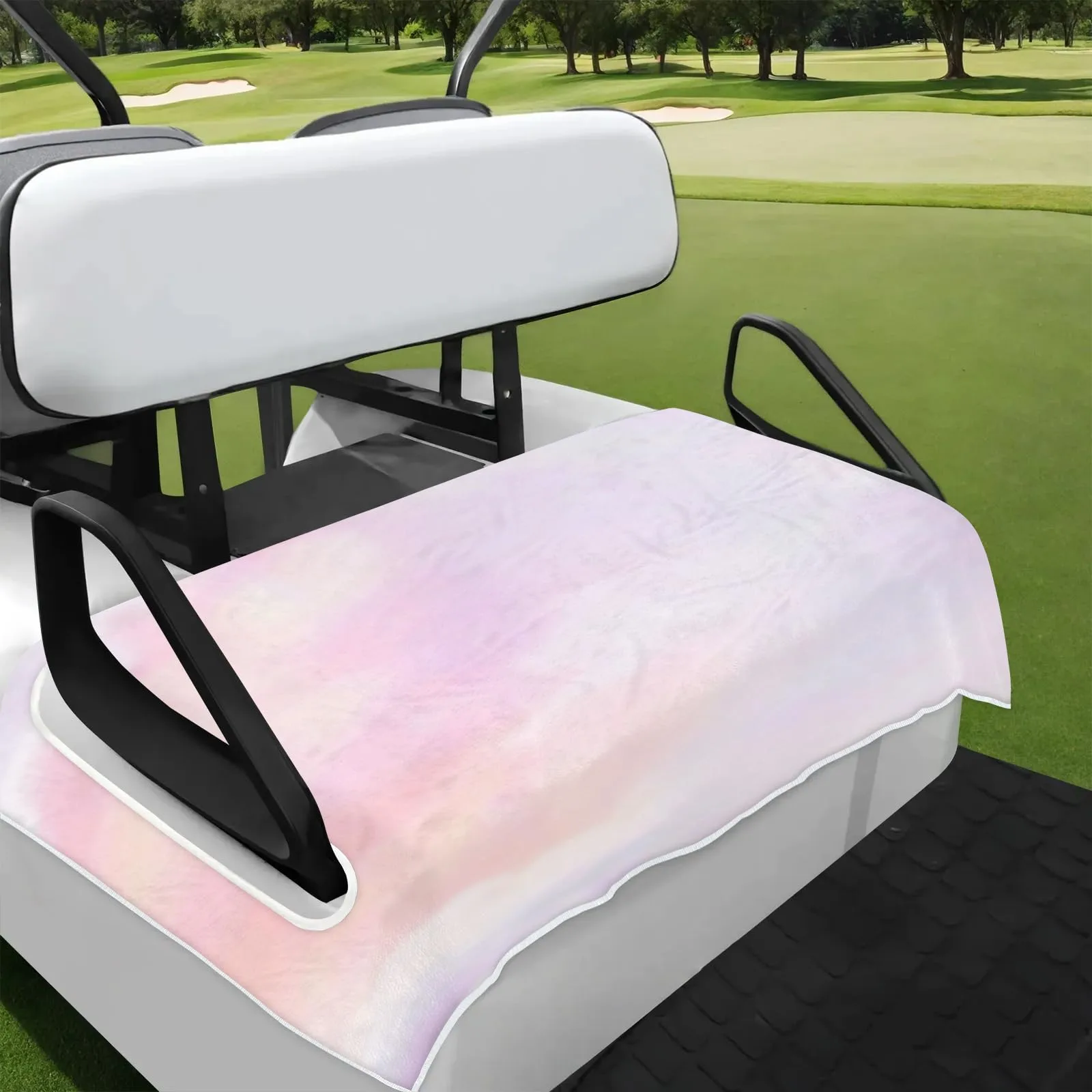 Tiveruda Pink Cloud Golf Cart Seat Cover — 51" x 31" Polyester