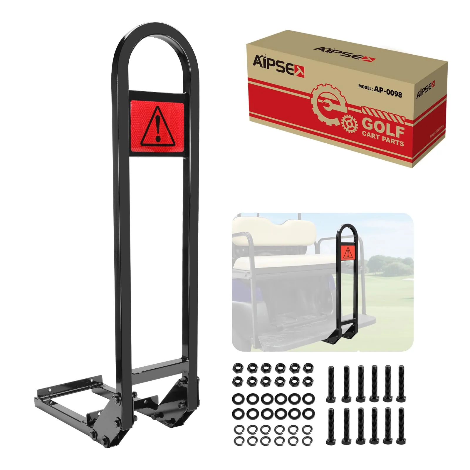 AIPSET AP0071 Golf Cart Rear Seat Grab Bar