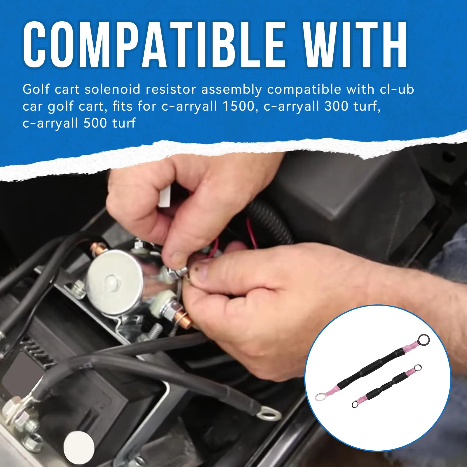 SeDeplacer Solenoid Resistor Assembly for Club Car Carryall image 2