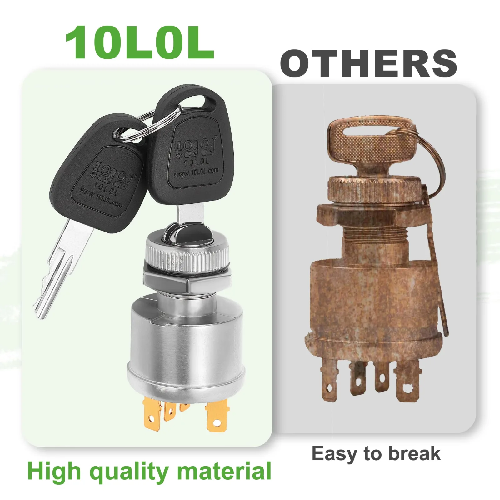 10L0L Ignition Switch for E-Z-GO TXT and Marathon Carts image 4