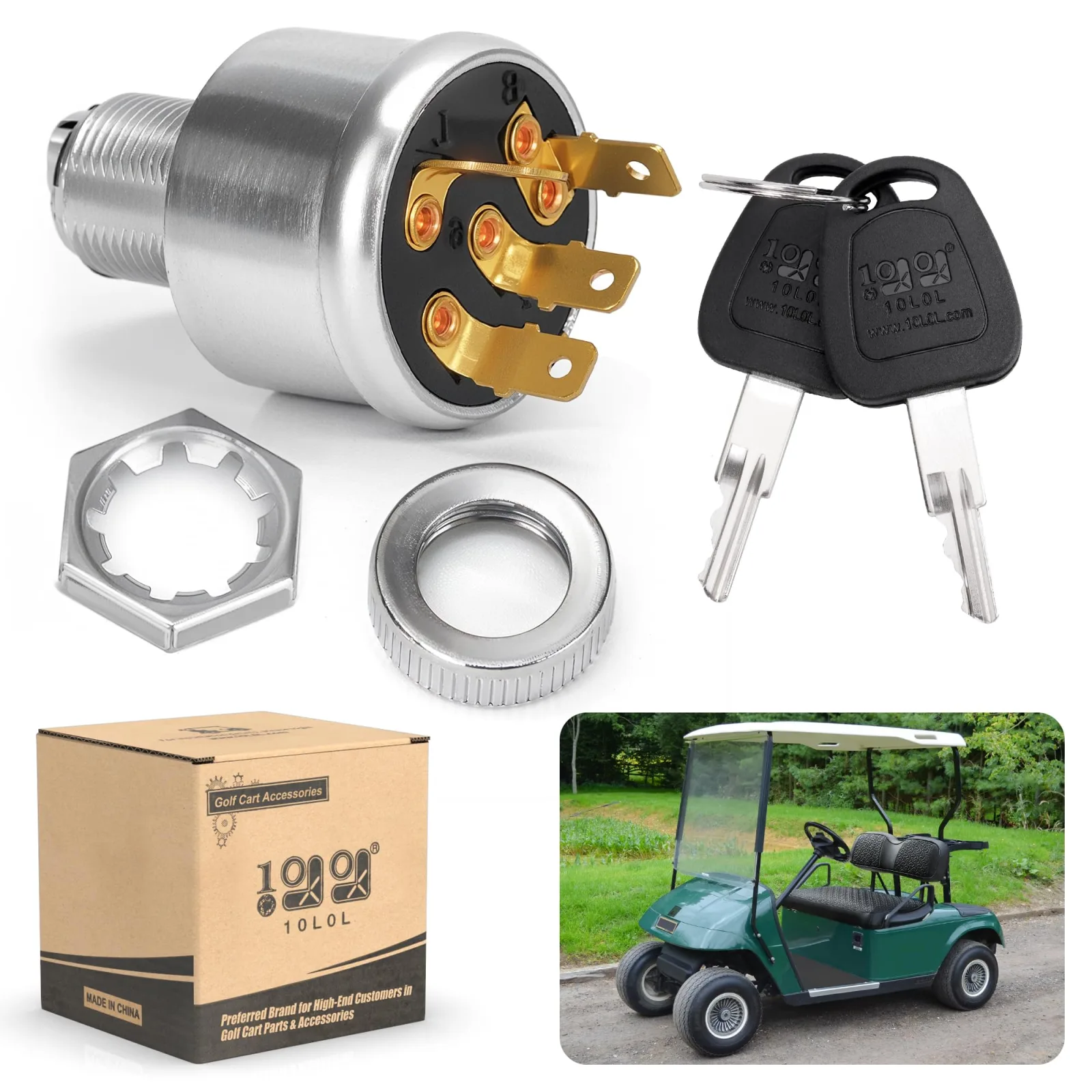 10L0L Ignition Switch for E-Z-GO TXT and Marathon Carts