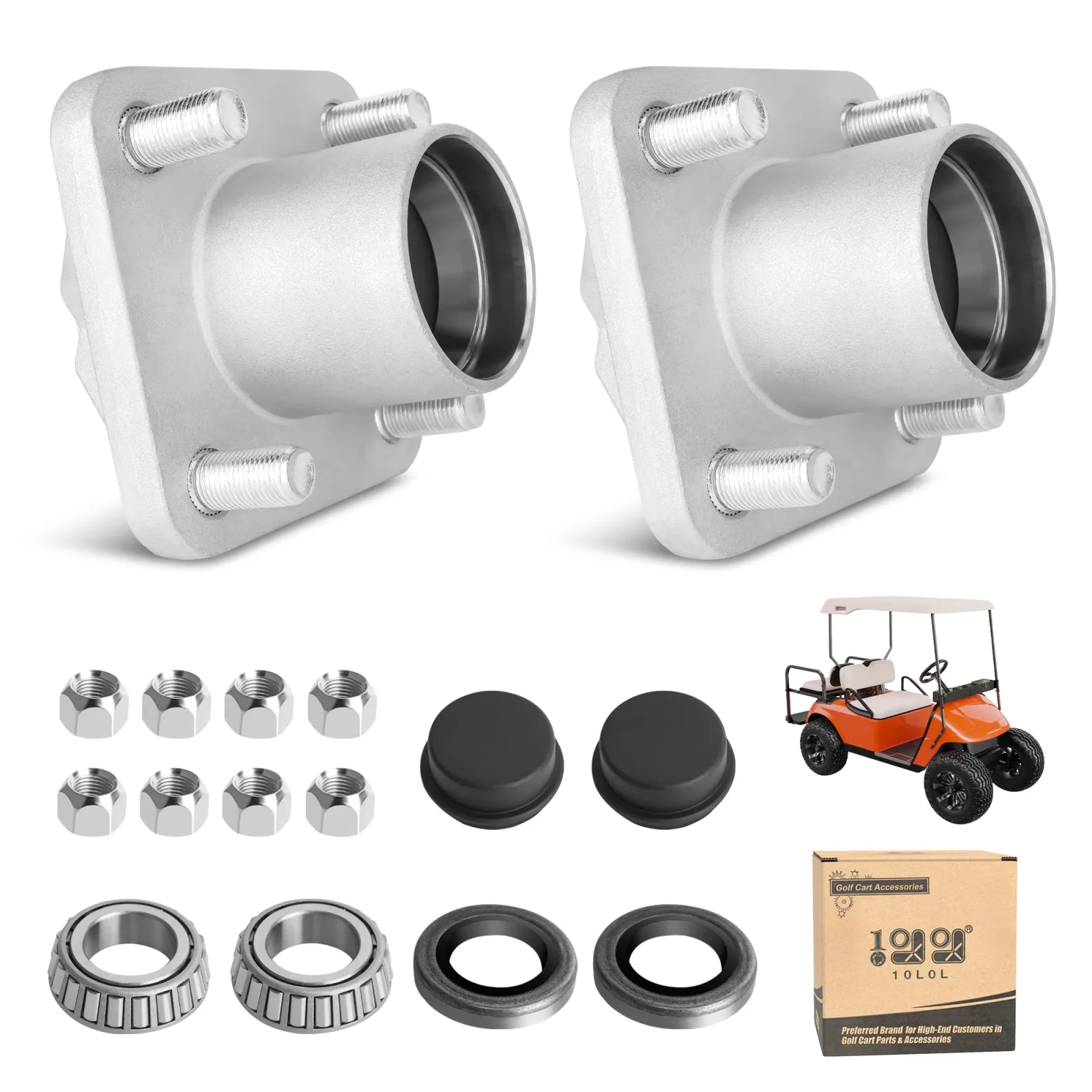 10L0L Front Wheel Hub Assembly for E-Z-GO TXT & Medalist