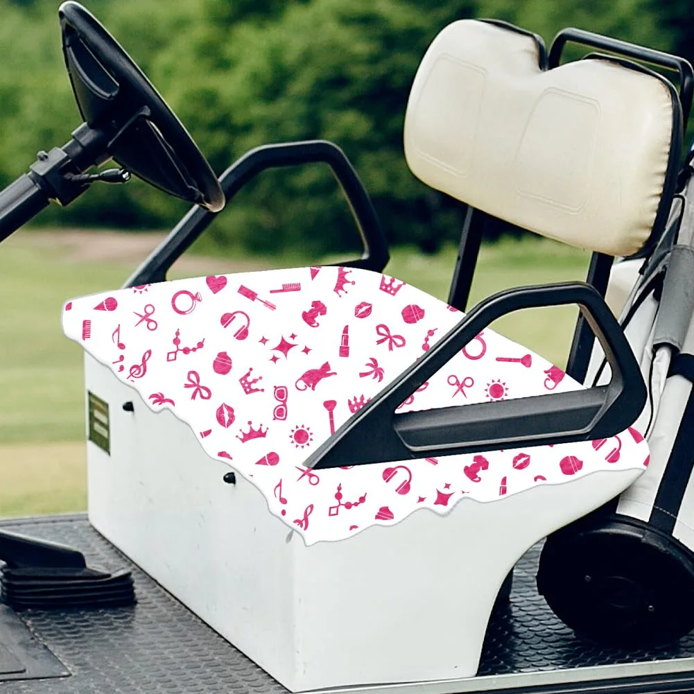 ORIGACH Pink Microfiber Golf Cart Seat Cover image 4