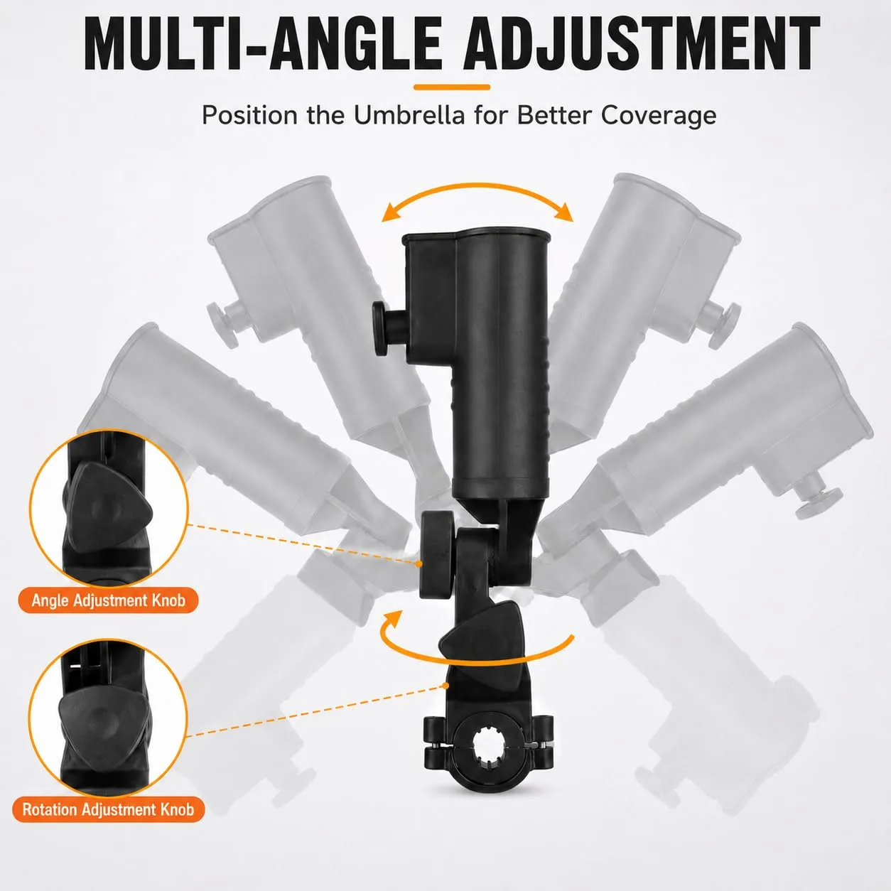 QTBCMZC Umbrella Holder for KVV 2-Wheel Golf Cart image 4
