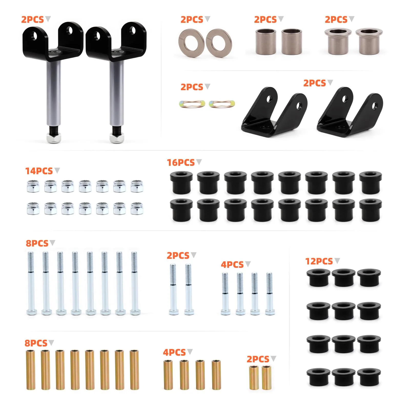 QIJUQKXI Golf Cart Front and Rear Repair Bushing Kit image 2