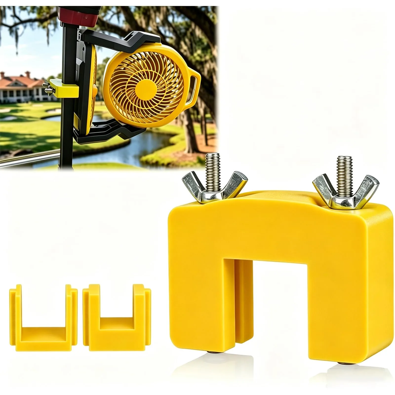 KHPSAQN Fan Mounting Bracket for DeWALT DCE512B — Yellow